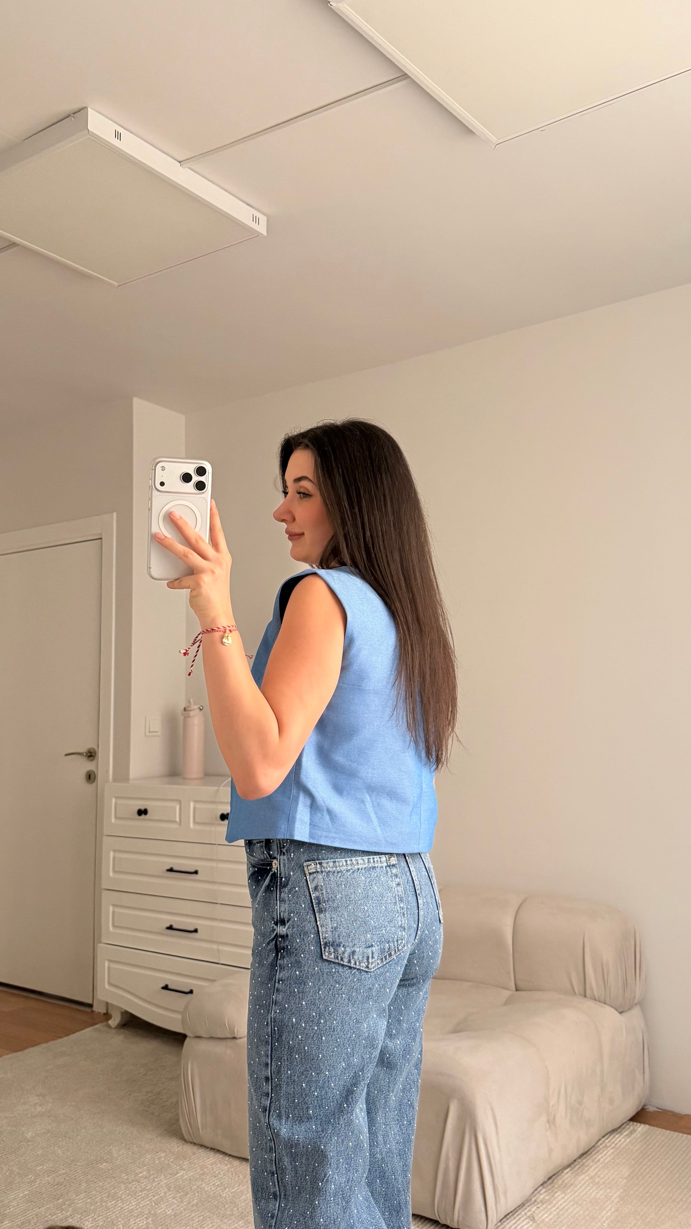 Marka Mavi Astarlı Basic Yelek