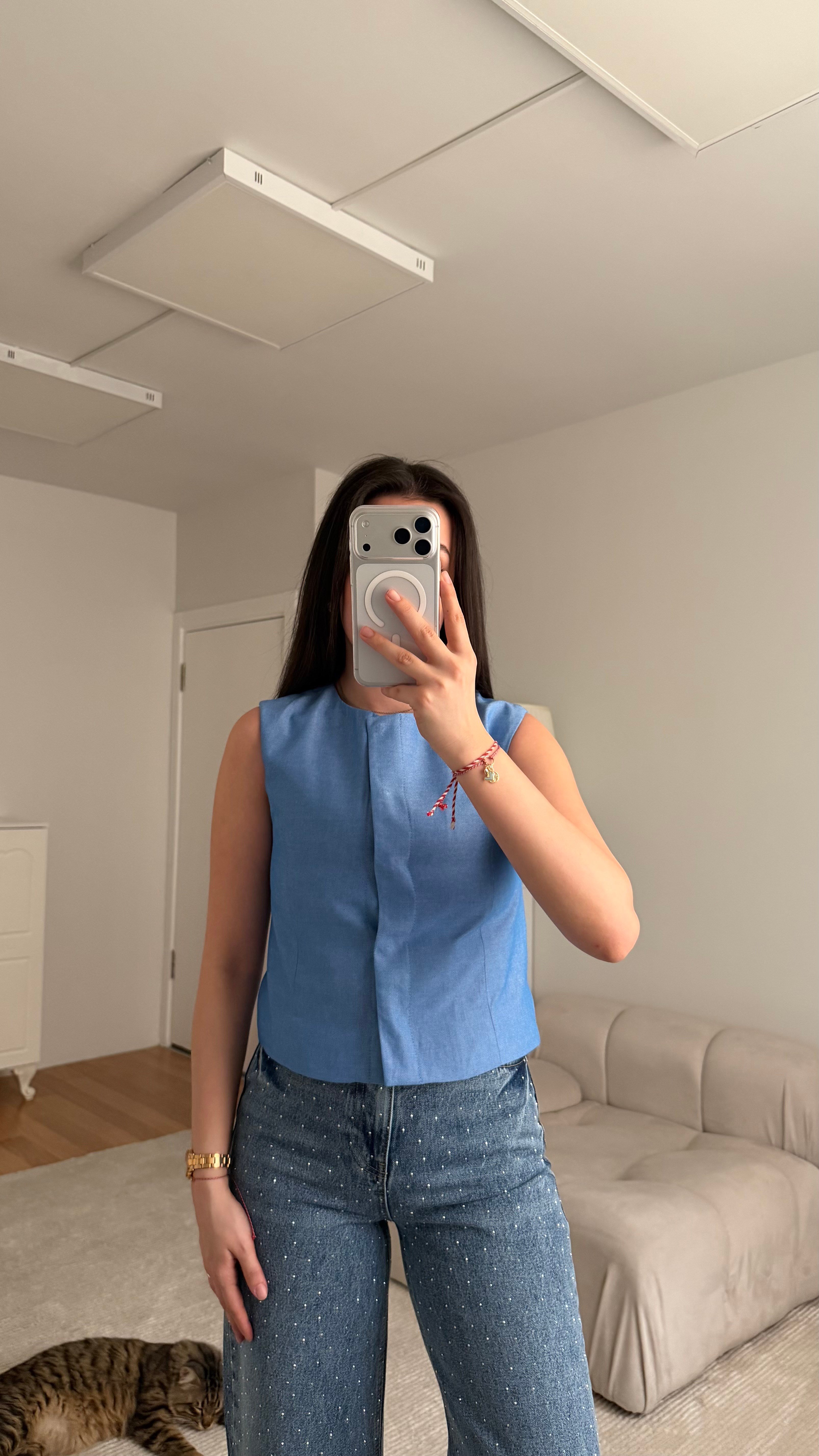 Marka Mavi Astarlı Basic Yelek