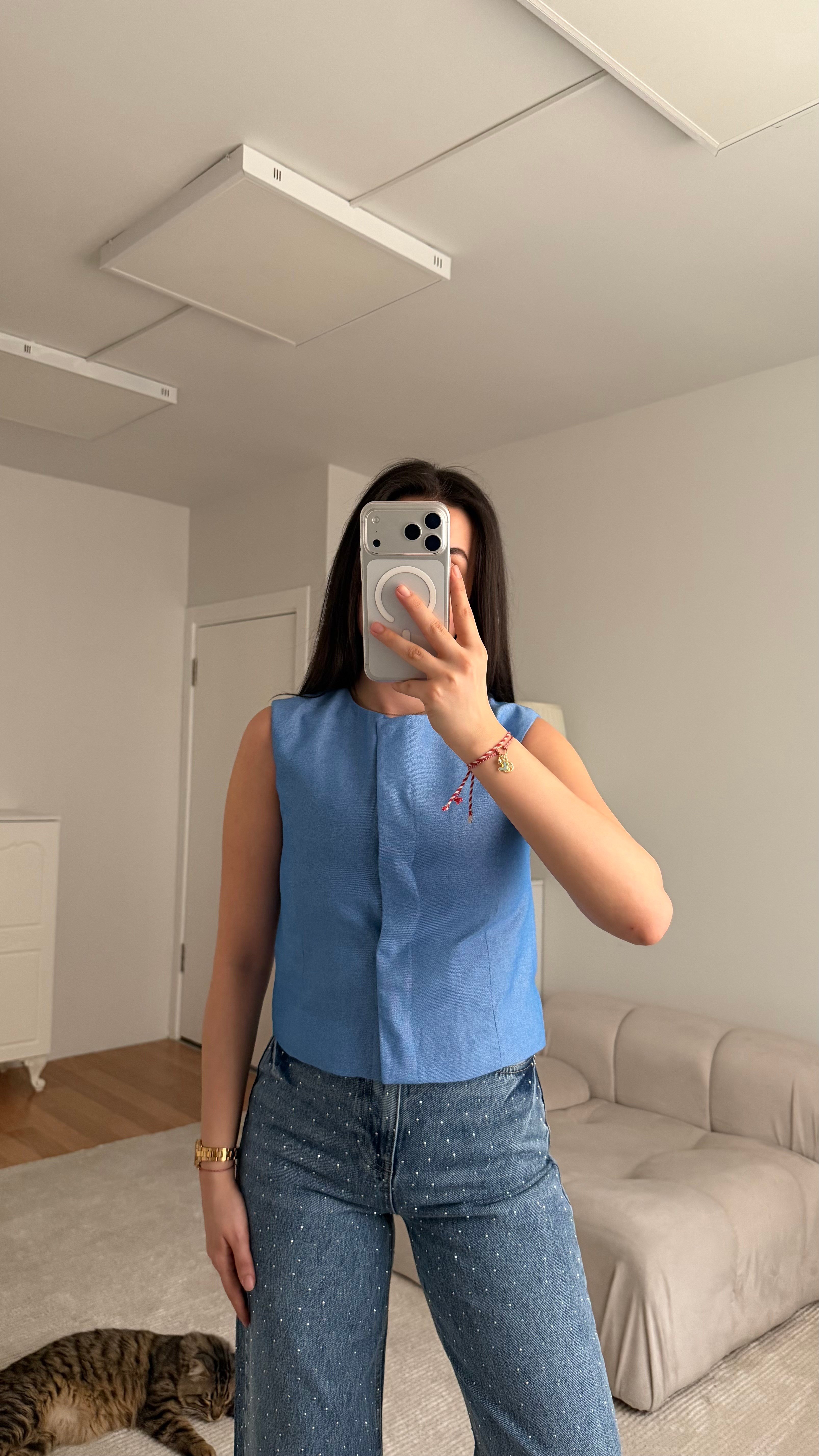 Marka Mavi Astarlı Basic Yelek