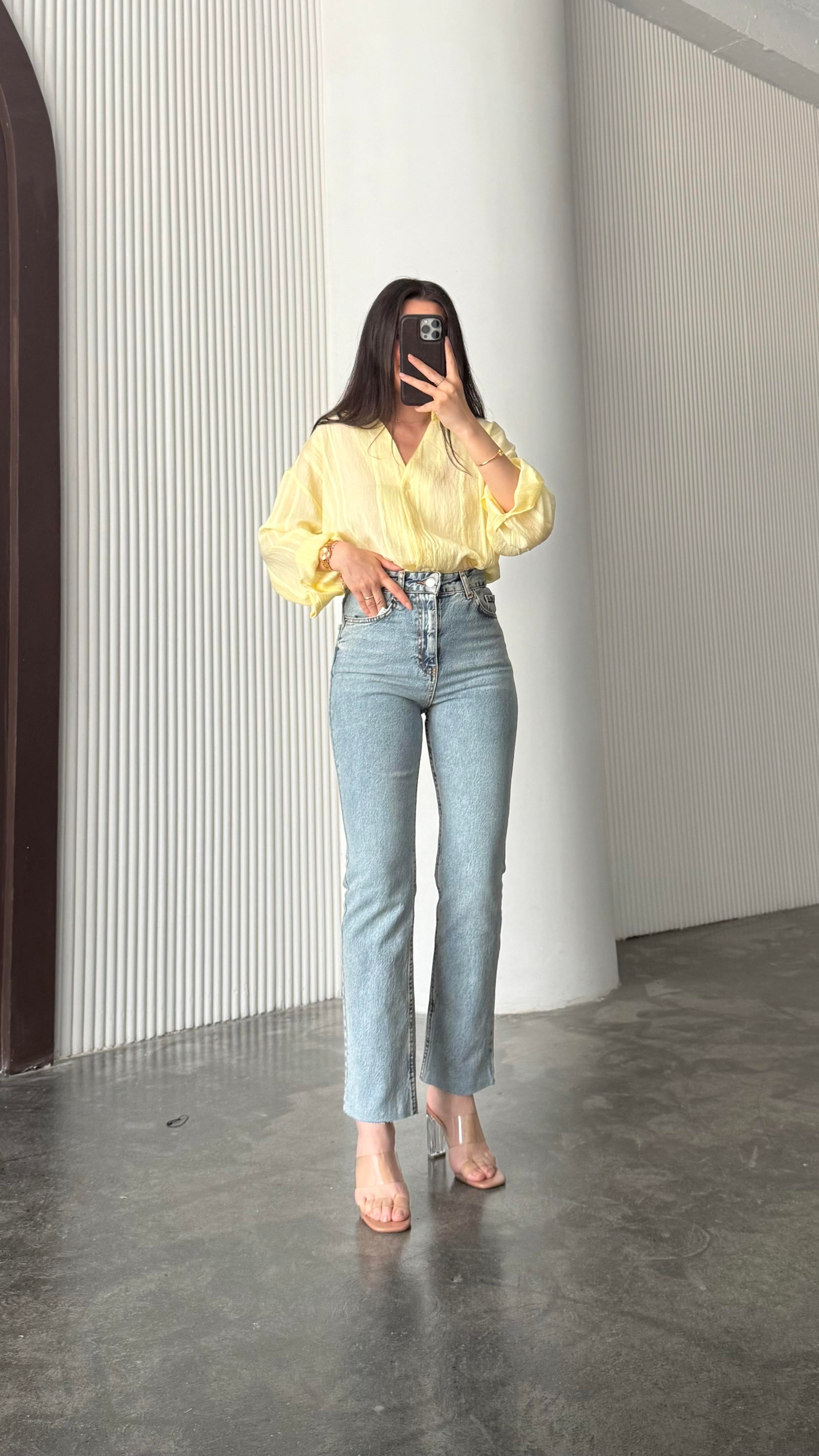 Marka Mavi Yıkamalı Slım Straight Jean