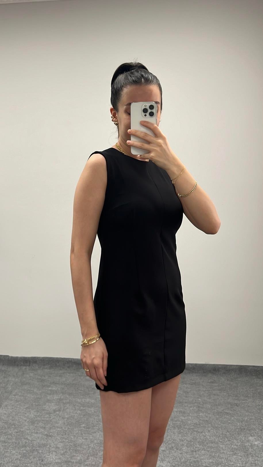 MARKA MİNİ SİYAH ELBİSE