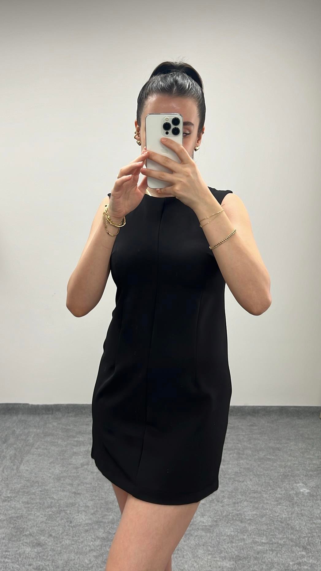 MARKA MİNİ SİYAH ELBİSE