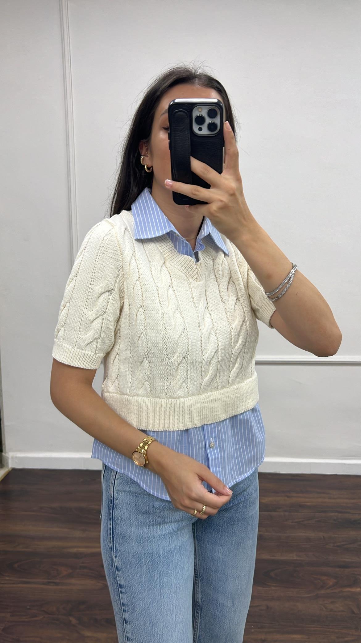 Marka Örgü Gömlek Sweater