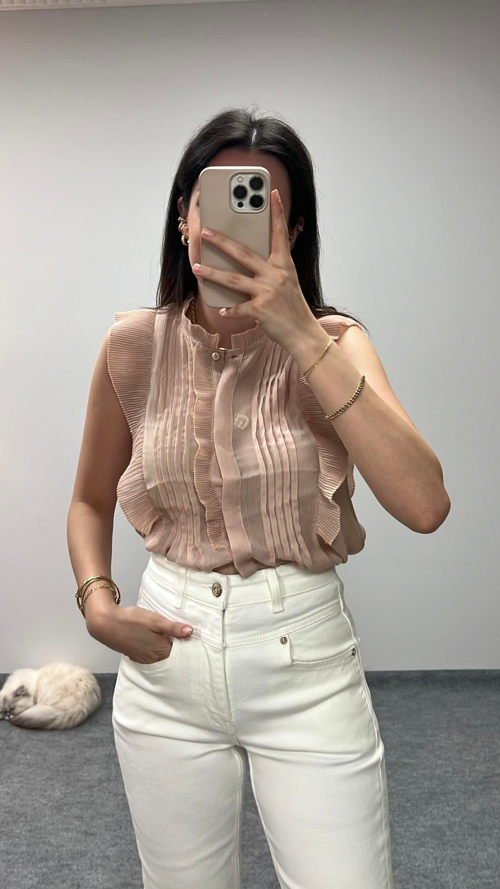 MARKA ROSE TRANSPARAN BLUZ