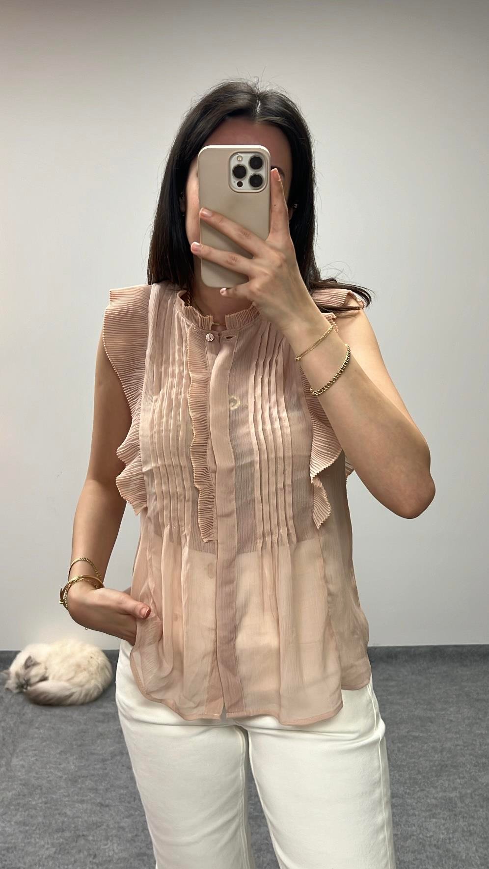 MARKA ROSE TRANSPARAN BLUZ