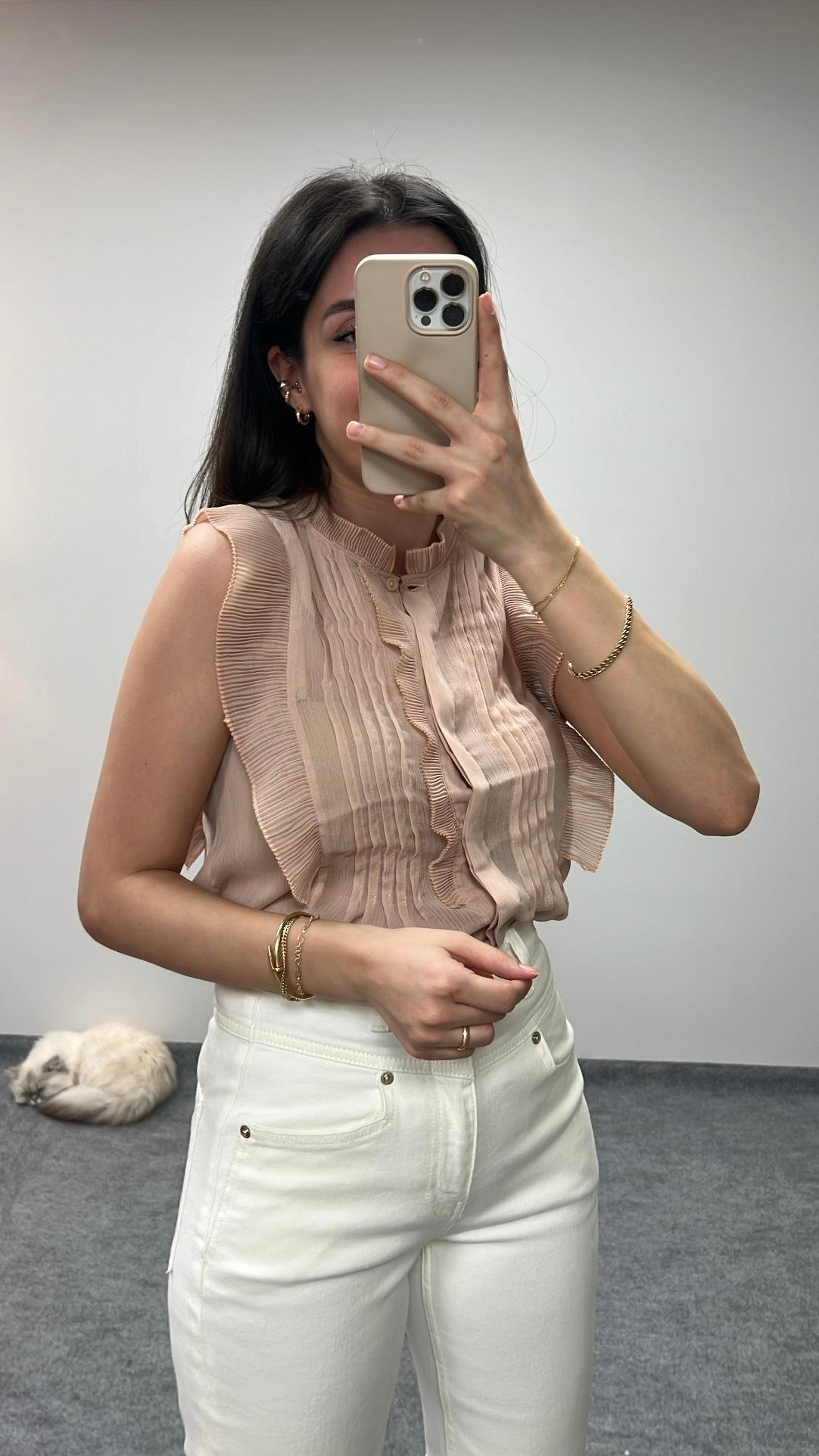 MARKA ROSE TRANSPARAN BLUZ