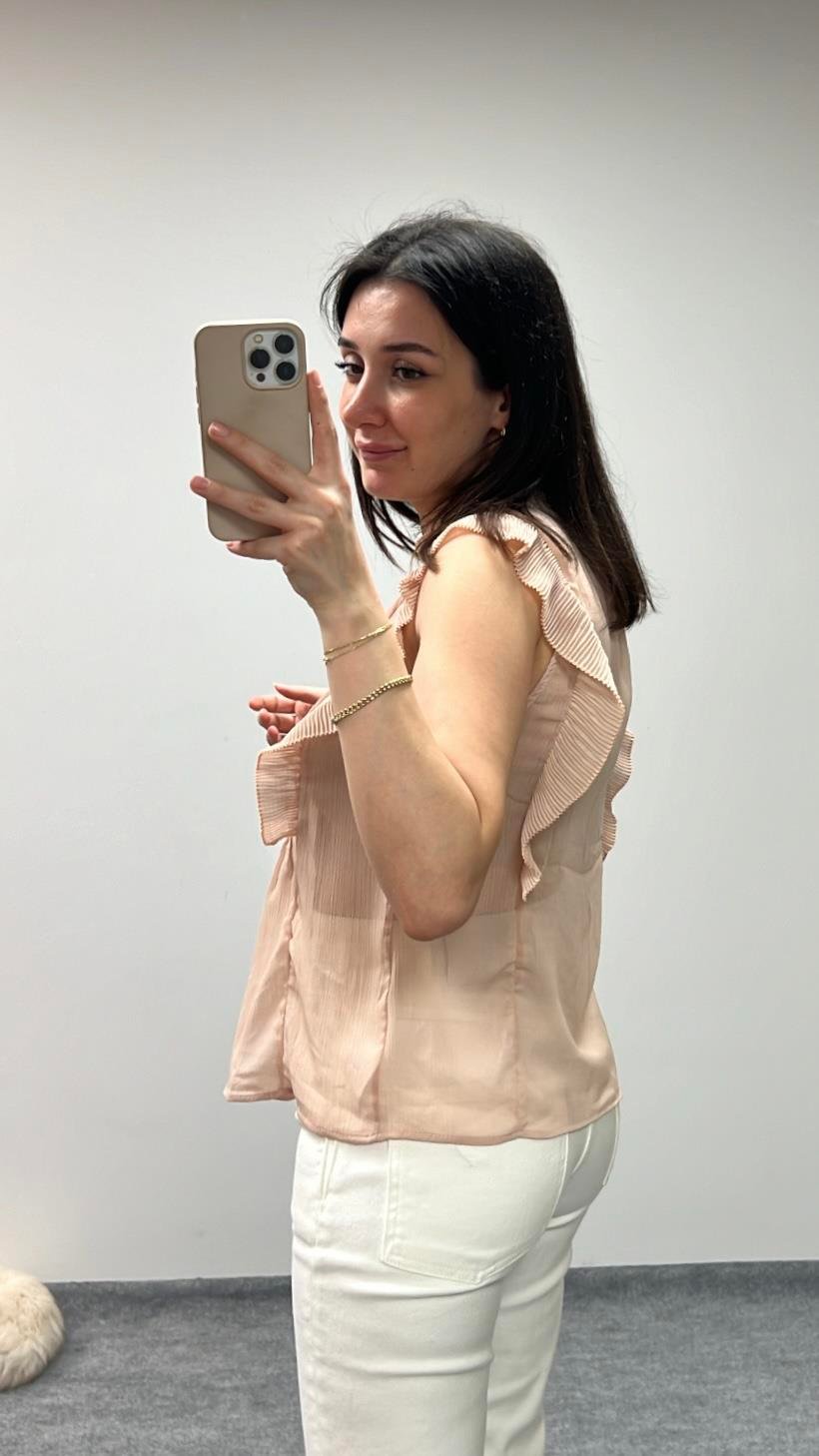 MARKA ROSE TRANSPARAN BLUZ