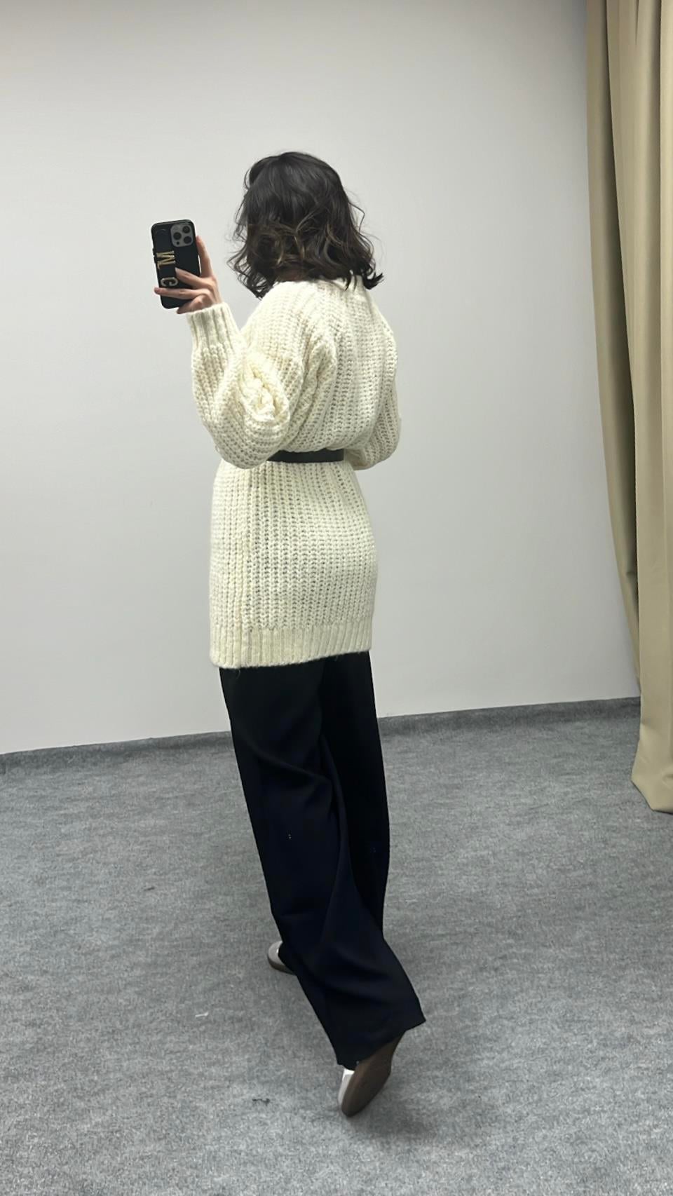 MARKA SELANİK ÖRME HIRKA