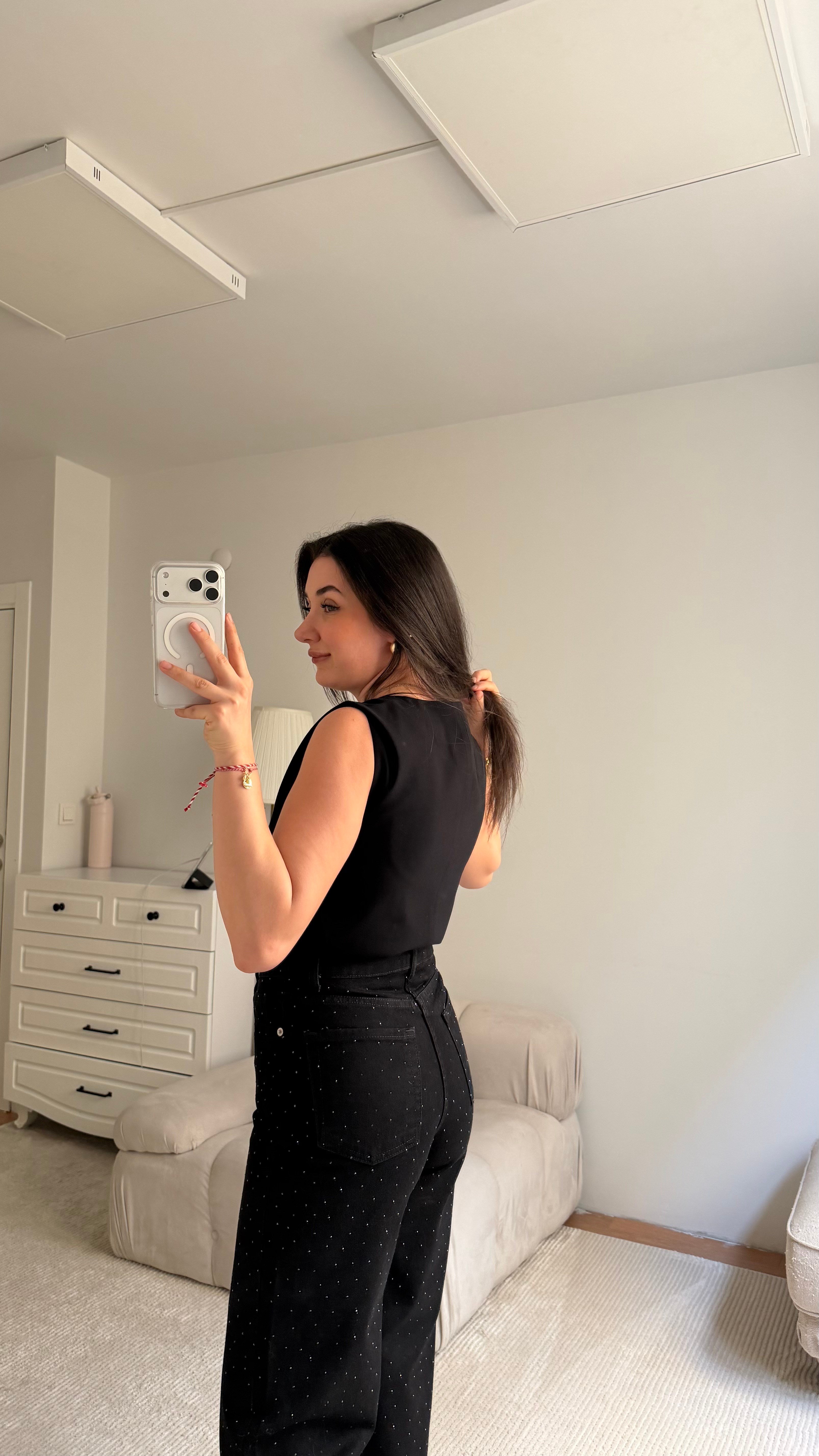 Marka Siyah Astarlı Basic Yelek