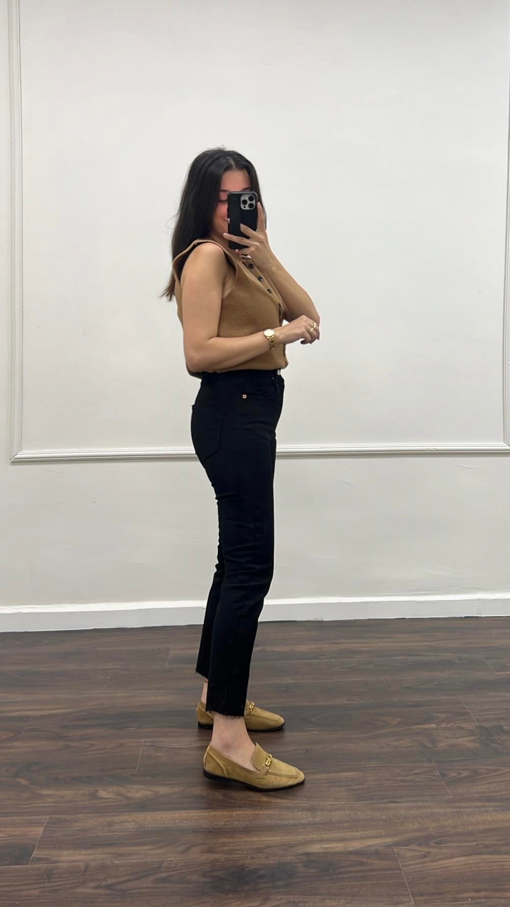 Marka Siyah Boyfıt Jean