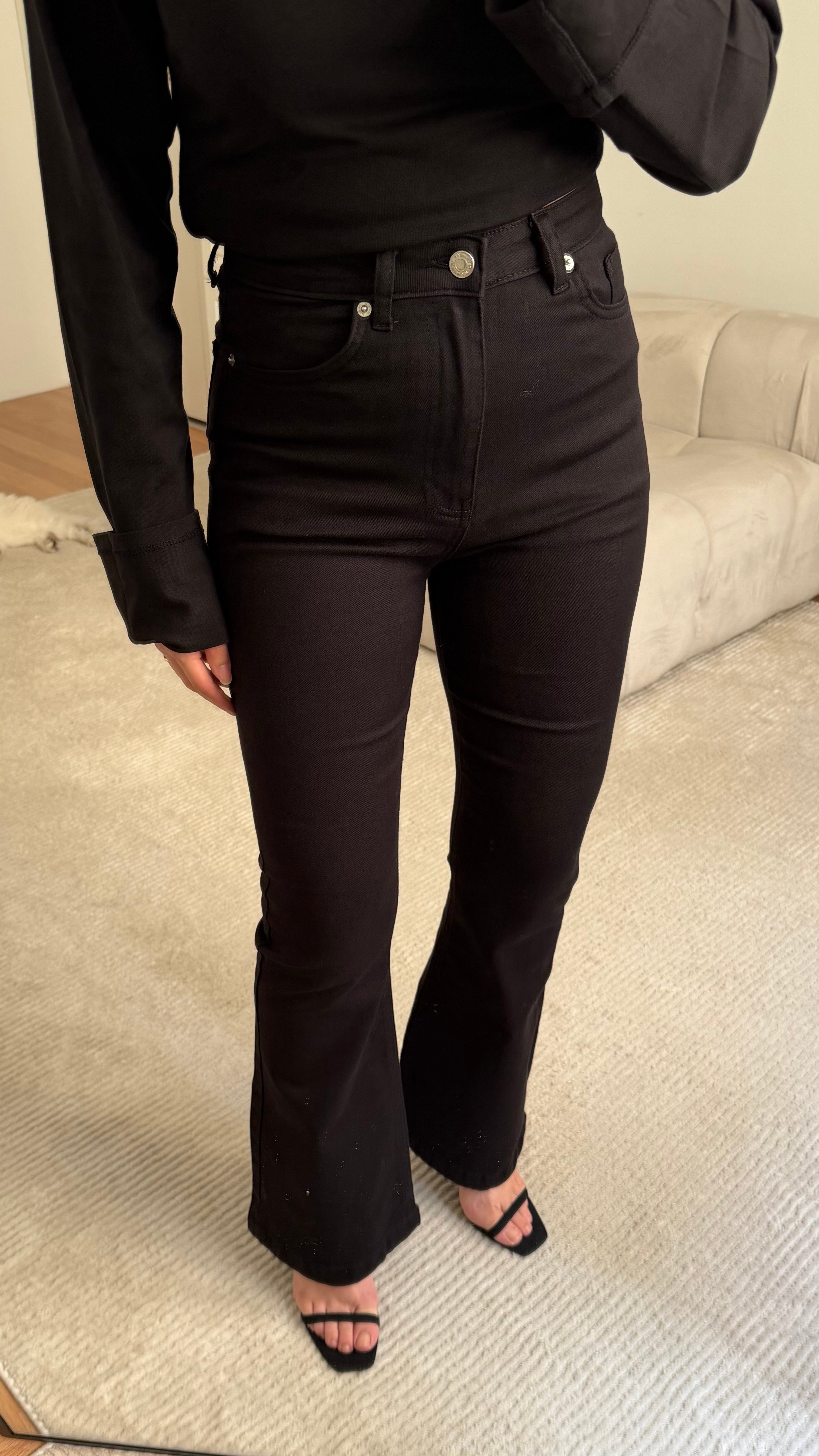 Marka Siyah Comfort Flare Jean