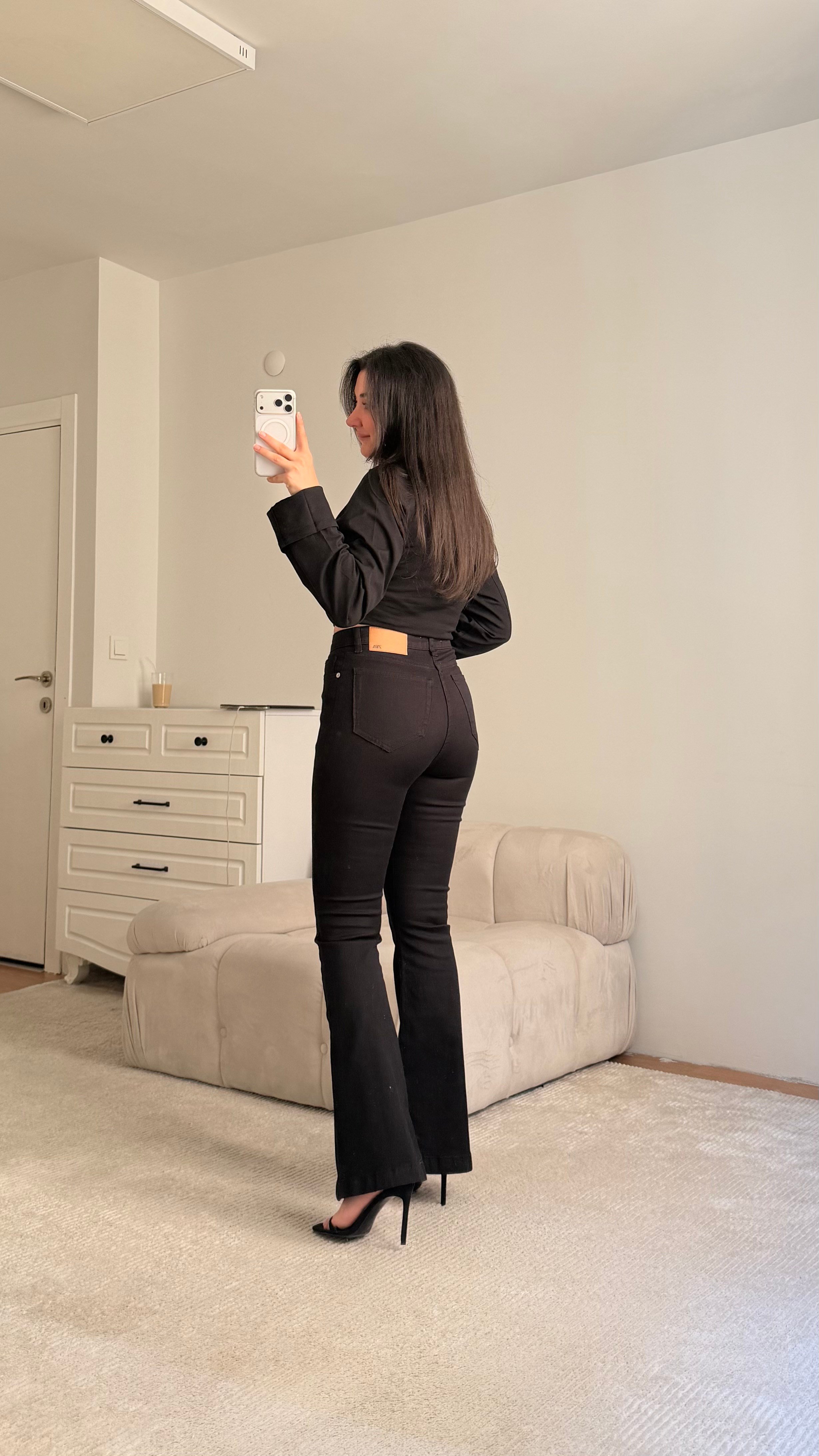 Marka Siyah Comfort Flare Jean