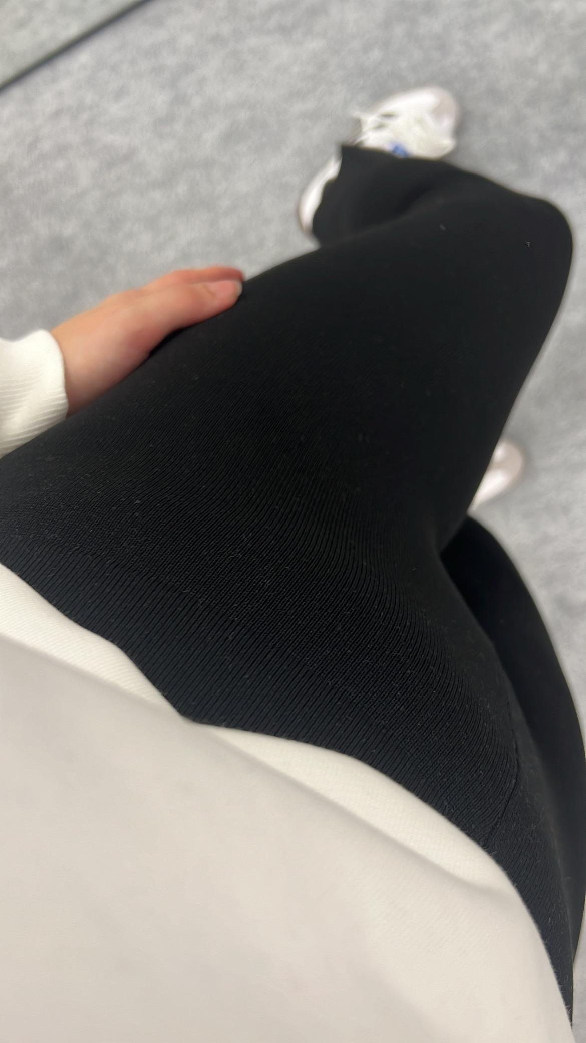 MARKA SİYAH SIK ÖRME FLARE TRİKO PANTOLON