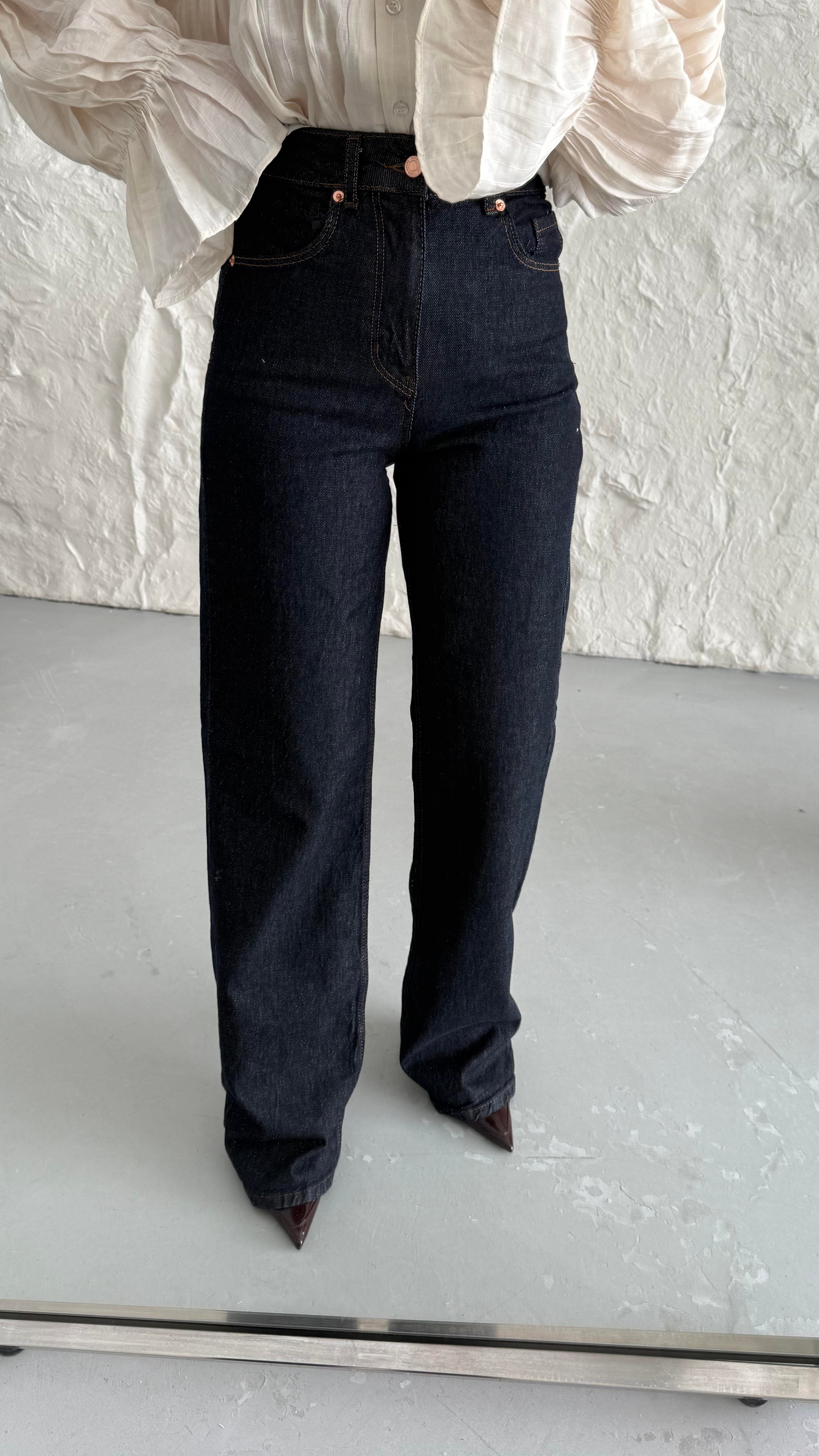 Marka Soluk Yoğun Laci Wide Leg Jean 
