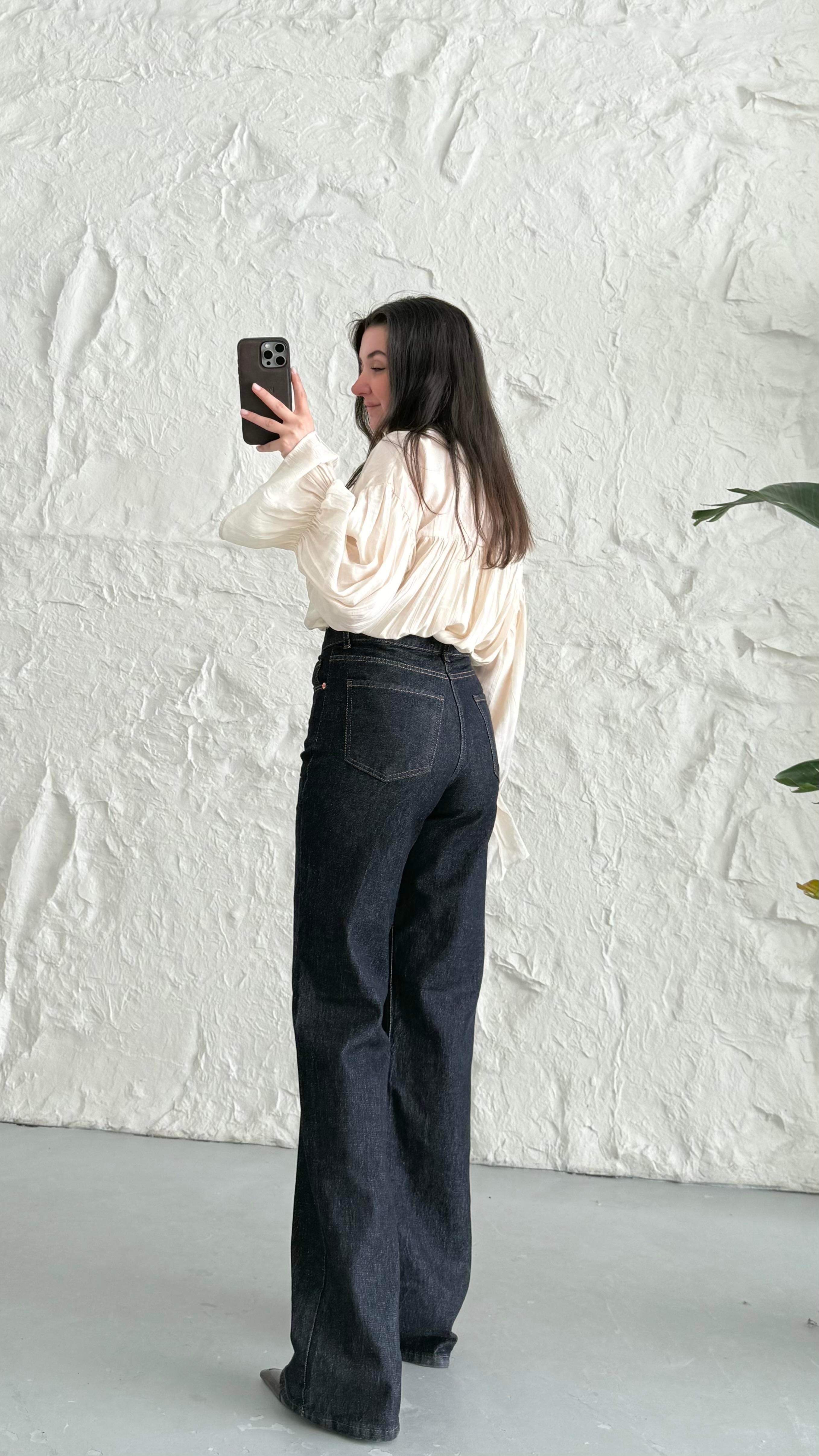 Marka Soluk Yoğun Laci Wide Leg Jean 