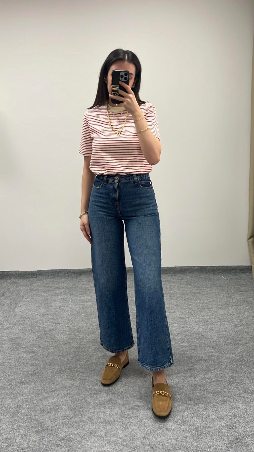 MARKA STRAIGHT YÜKSEK BEL RAHAT CROP JEAN