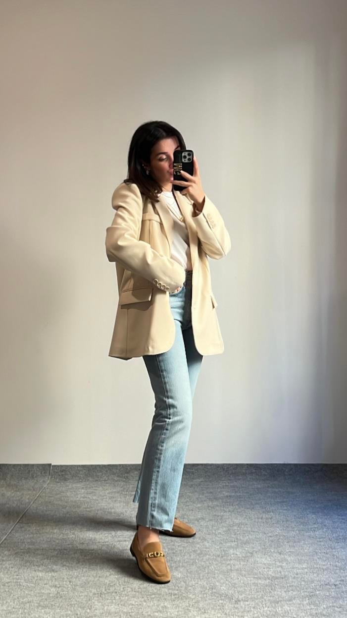 MARKA TAŞ KRUVAZE BLAZER