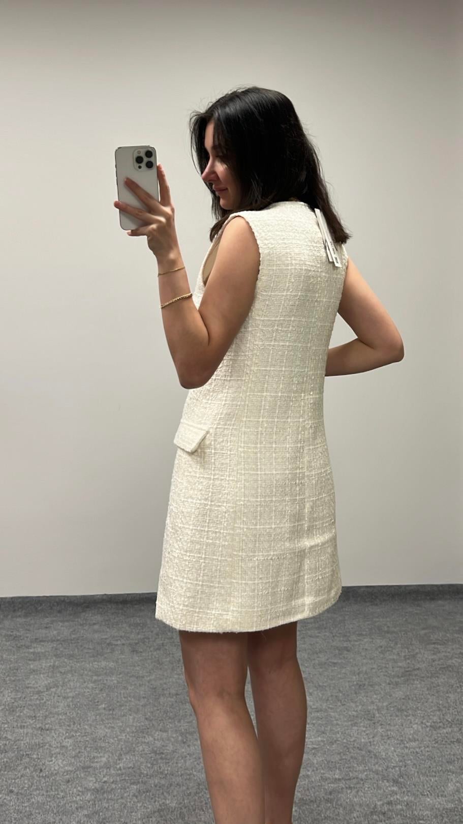 MARKA TÜVİT EKRU ELBİSE