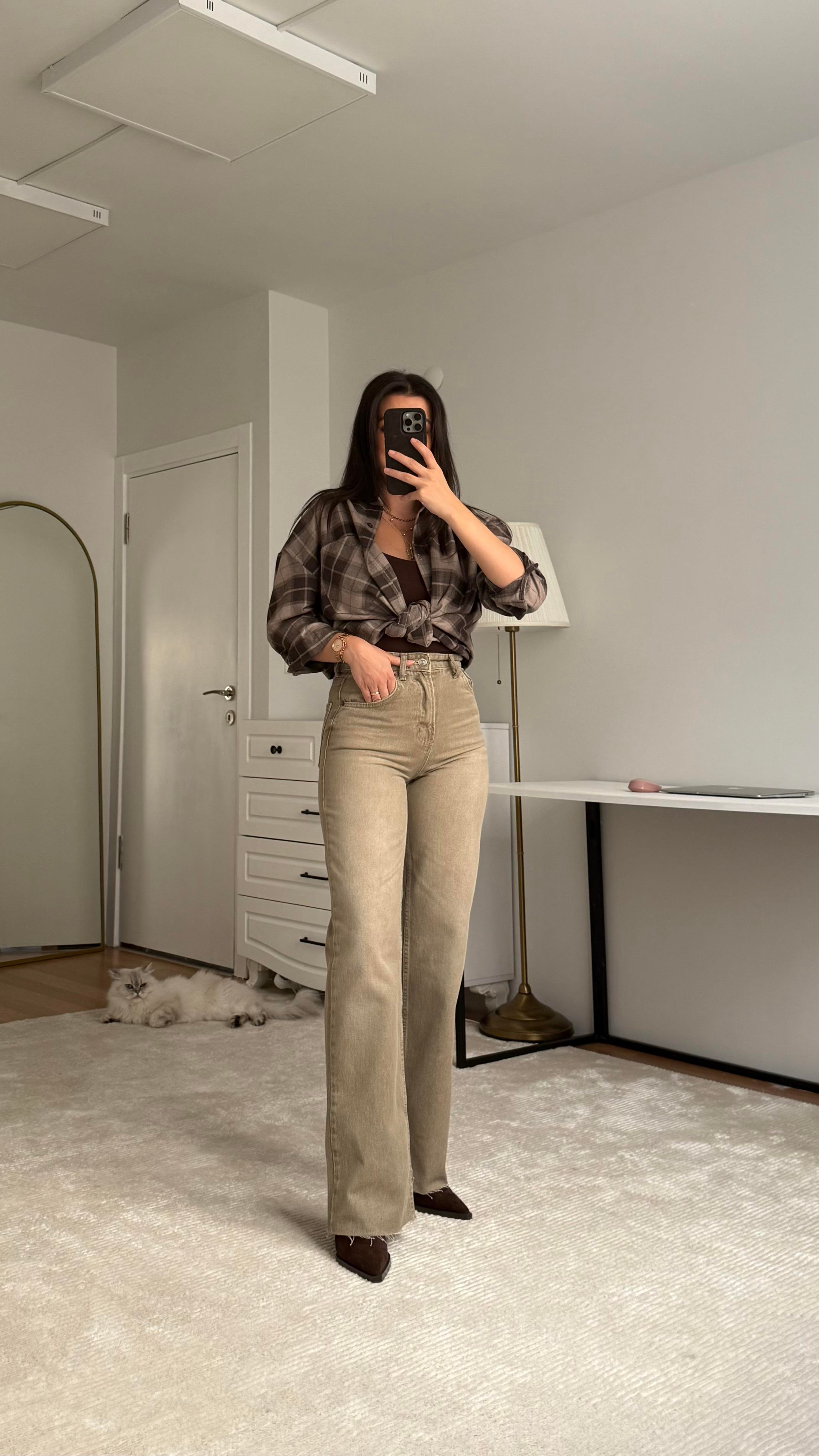 Marka Vizon Yıkamalı Straight Jen
