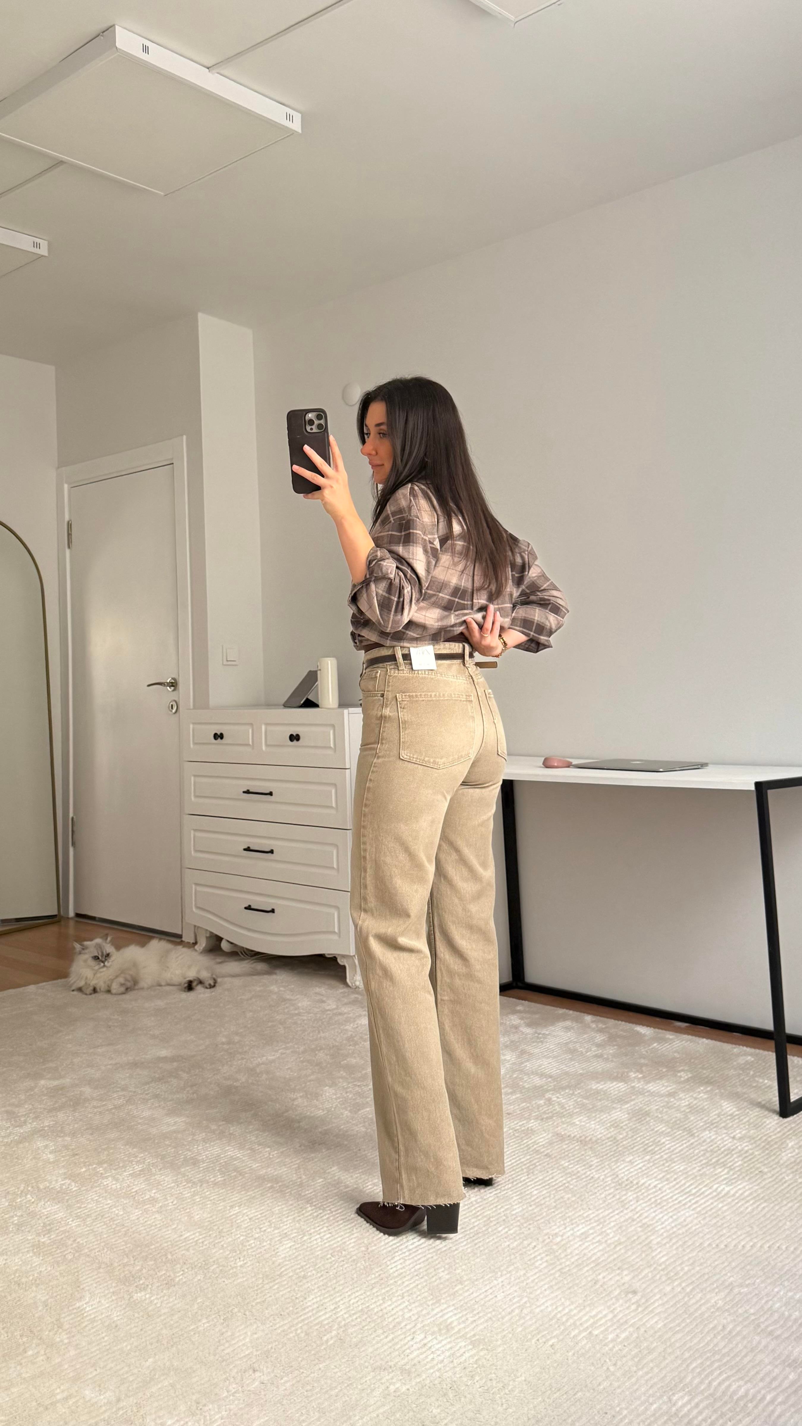 Marka Vizon Yıkamalı Straight Jen
