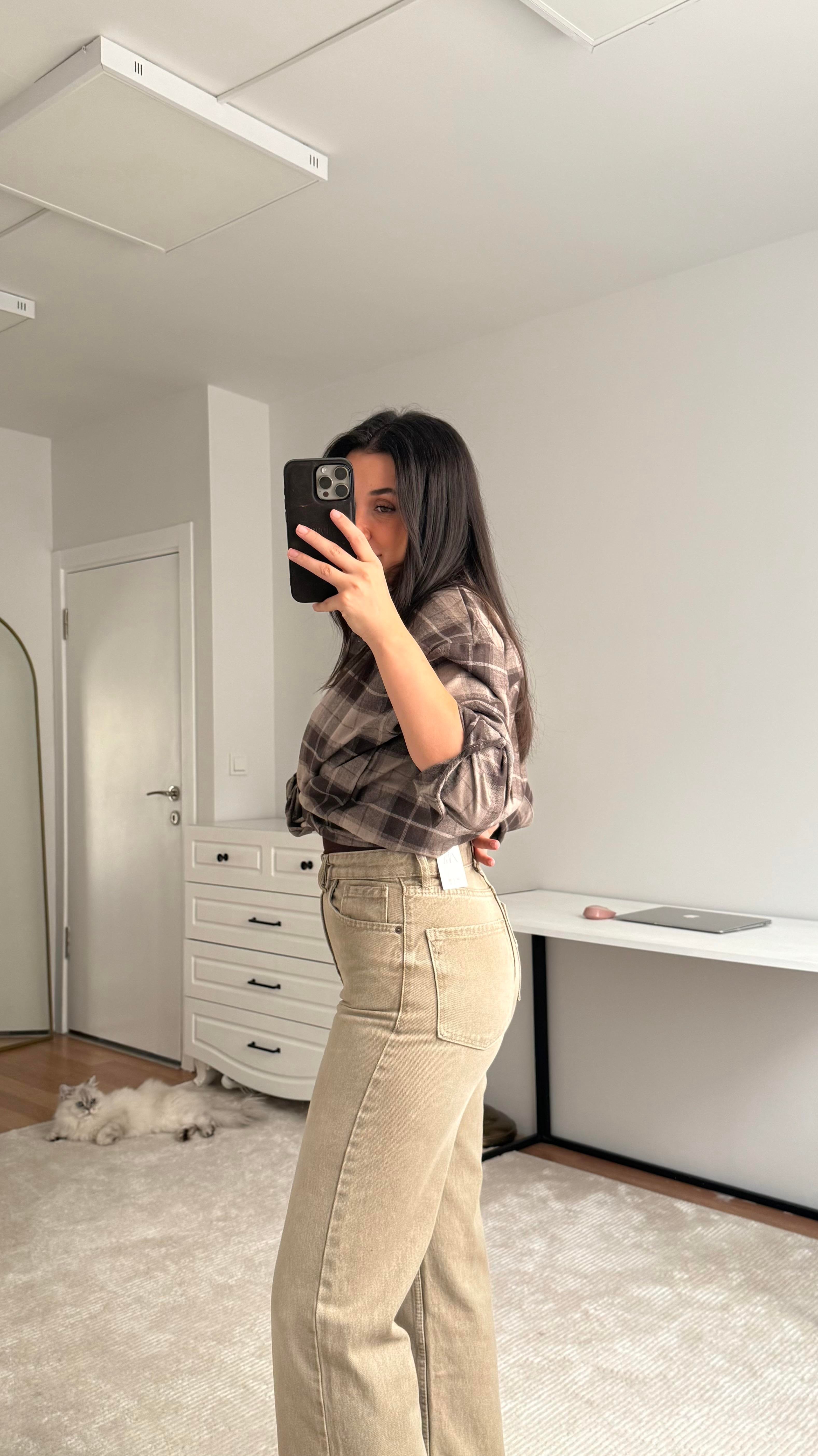 Marka Vizon Yıkamalı Straight Jen