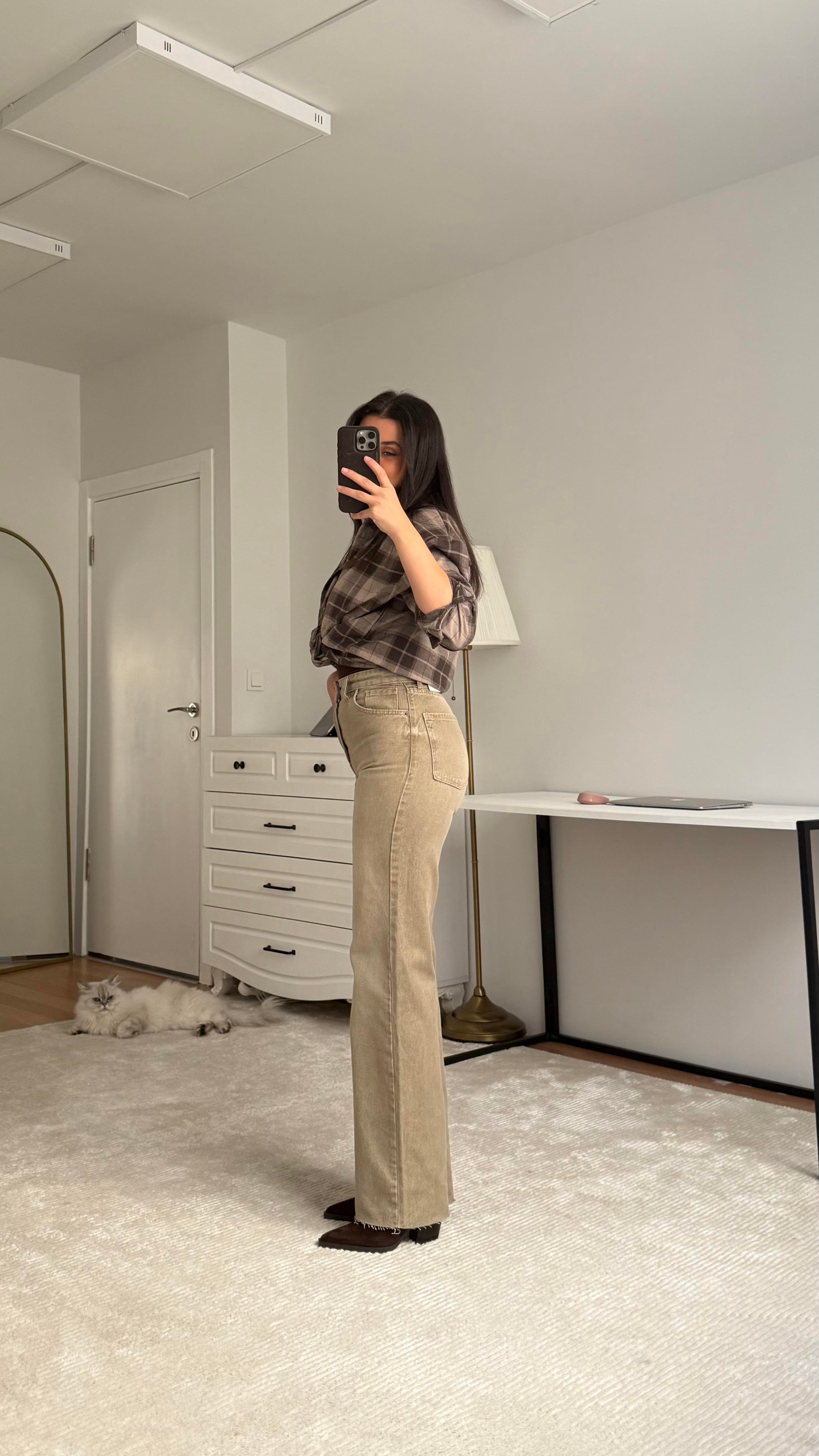Marka Vizon Yıkamalı Straight Jen