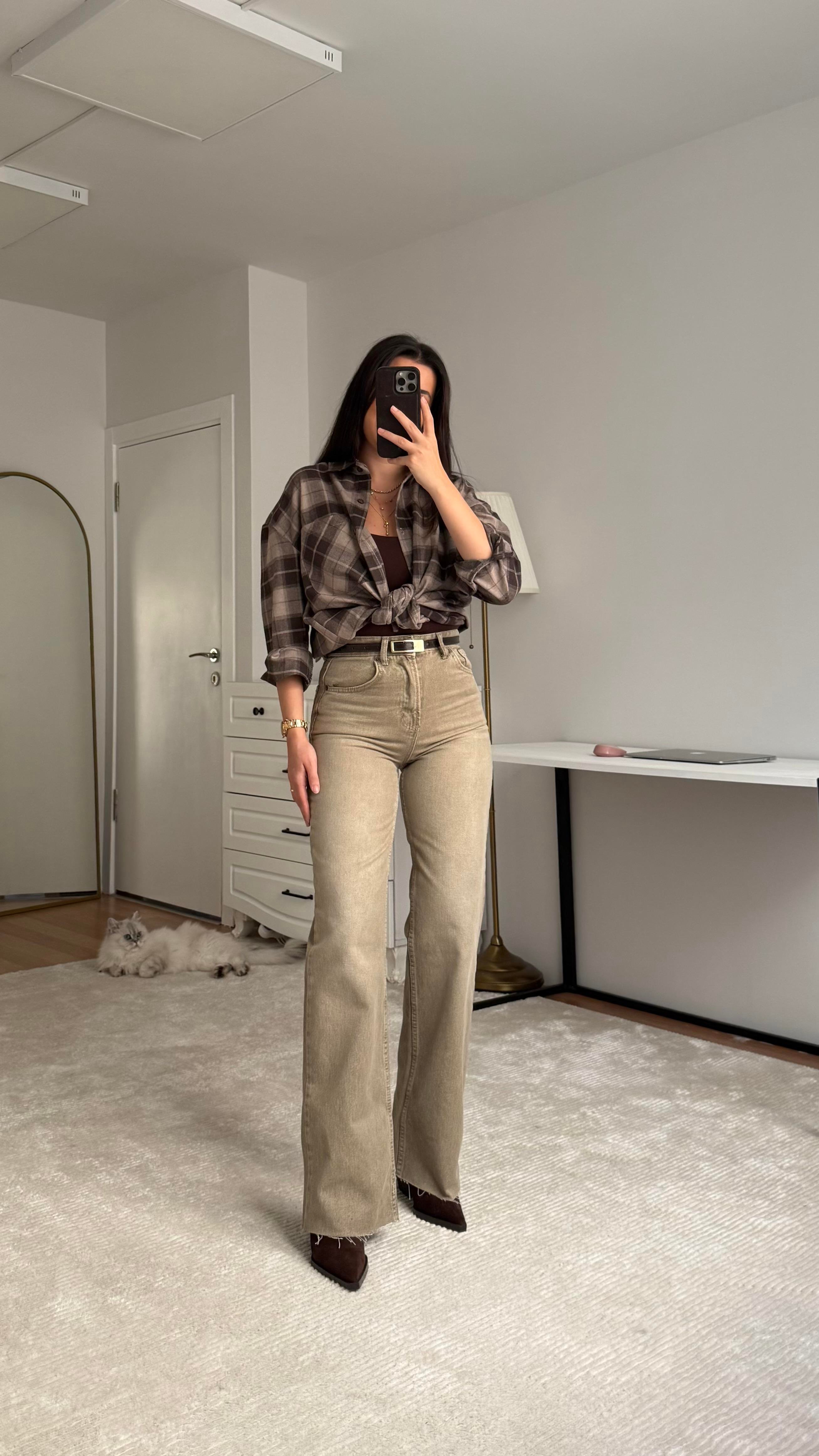 Marka Vizon Yıkamalı Straight Jen