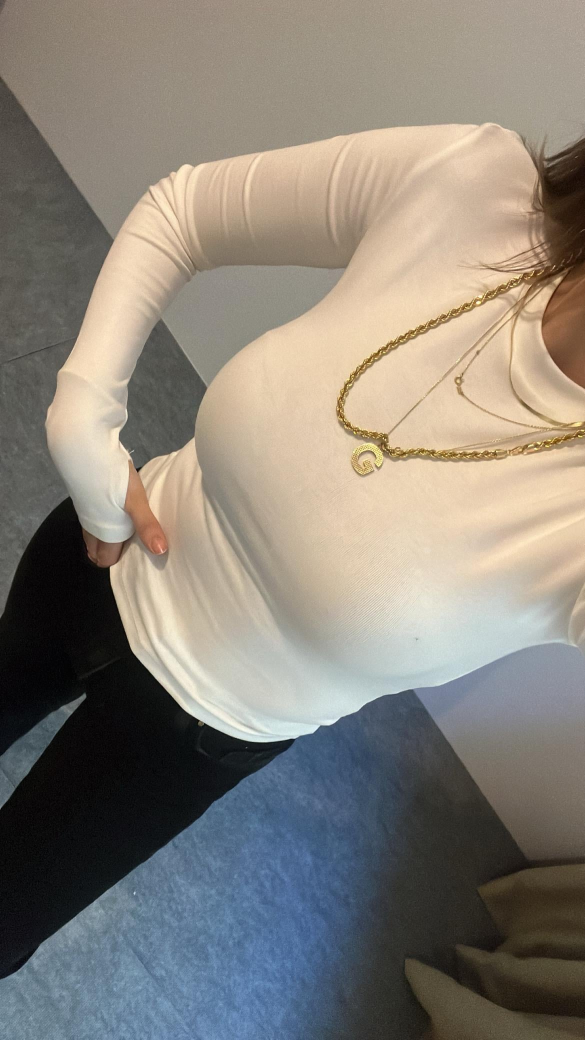 MARKA2 BEYAZ BASIC UZUN KOLLU BADİ