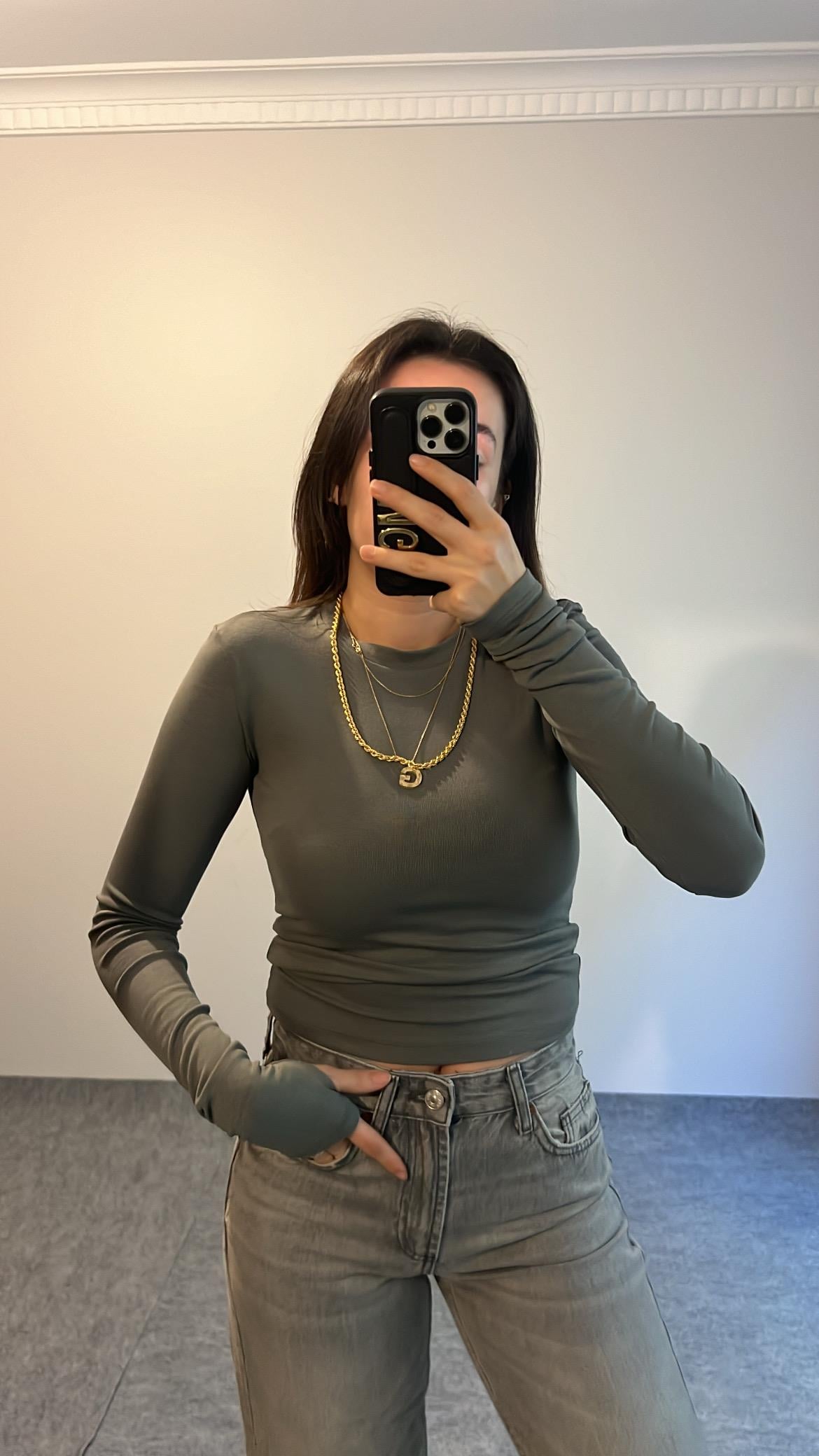 MARKA2 HAKİ BASIC UZUN KOLLU BADİ