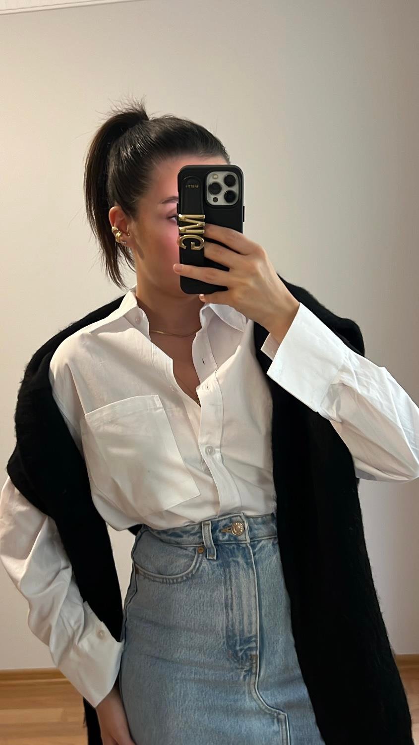 MD BEYAZ POPLİN GÖMLEK