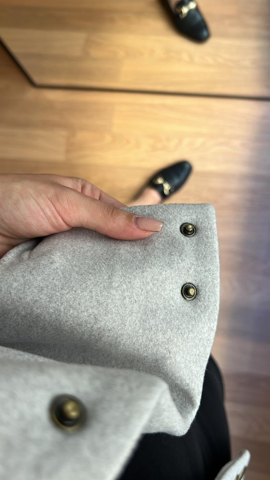 MD GRİ KAŞE BOMBER