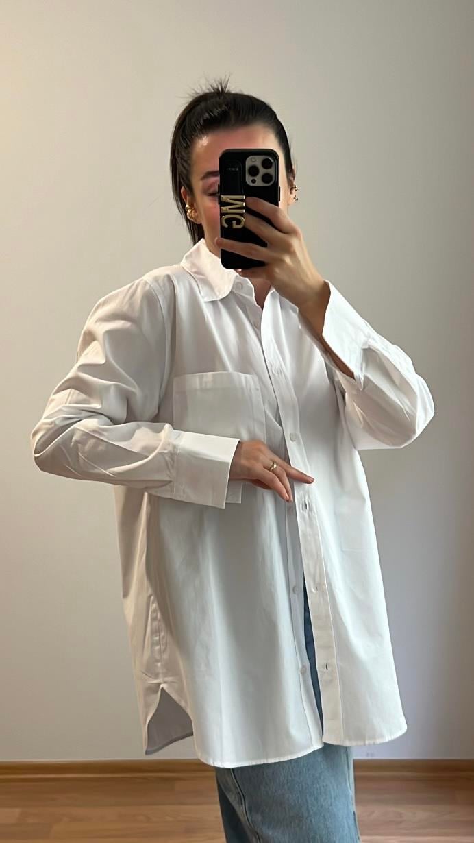 MD MAVİ POPLİN GÖMLEK