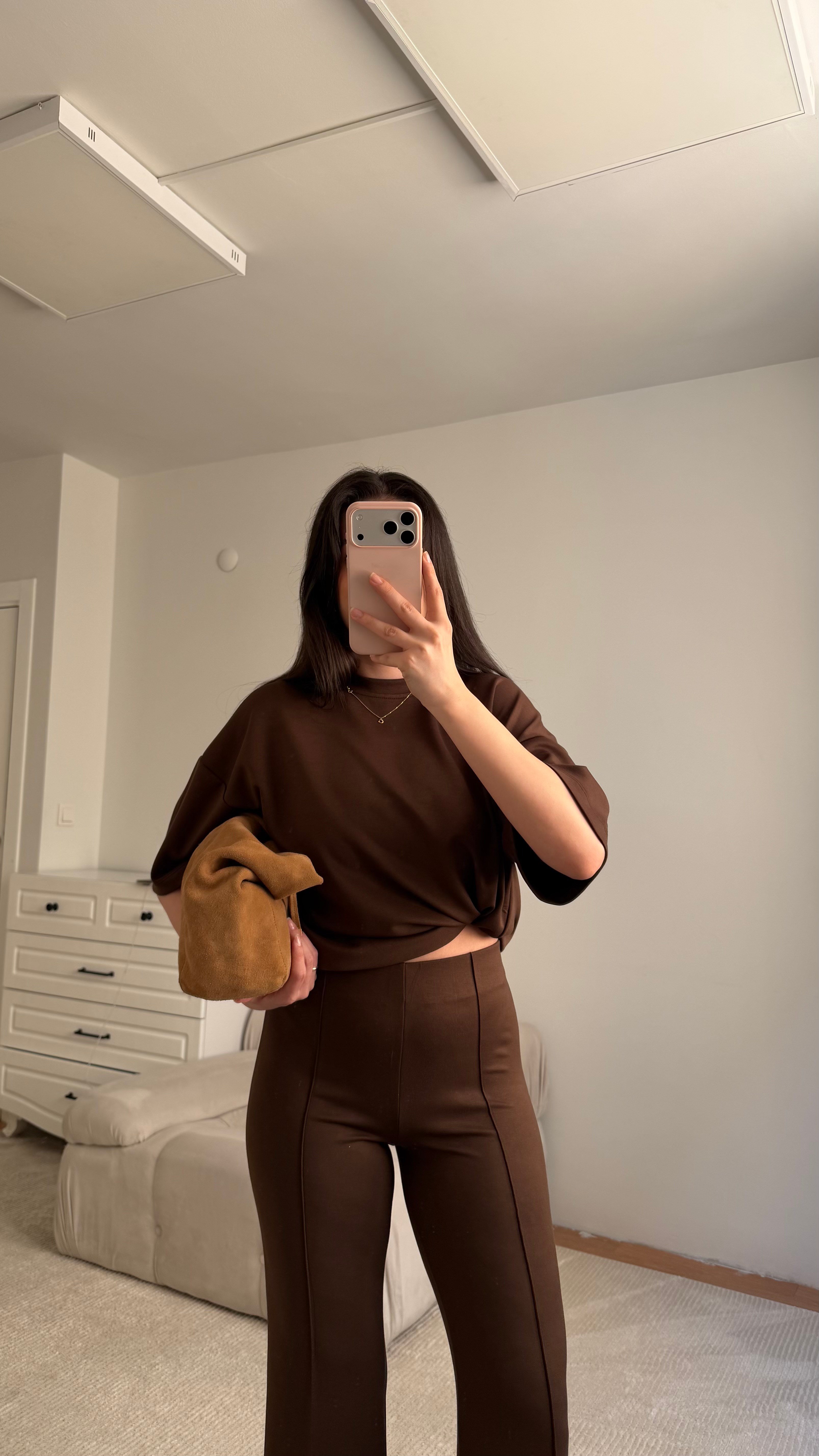 Mng Kahve Oversize İkili Takım
