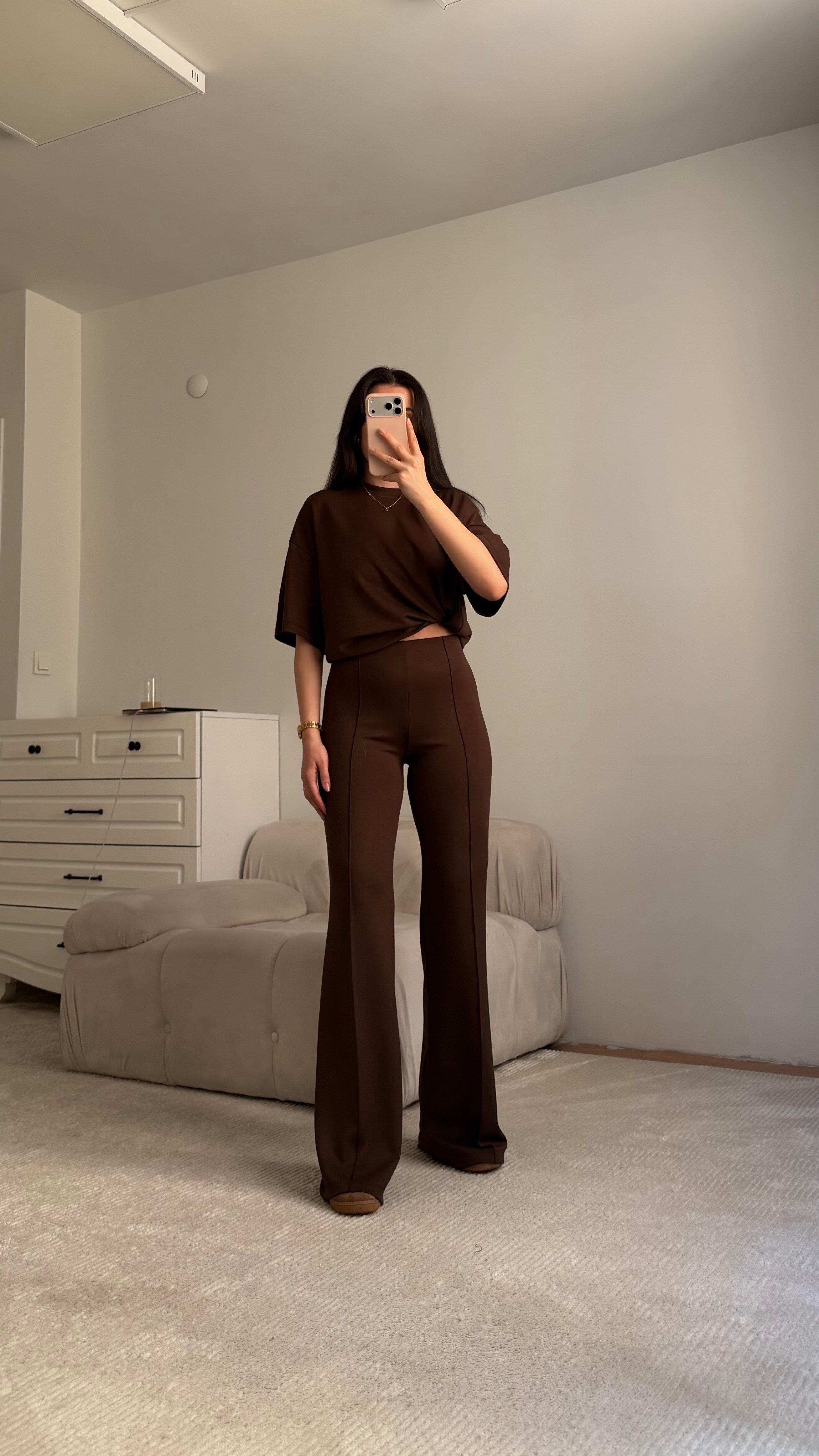 Mng Kahve Oversize İkili Takım