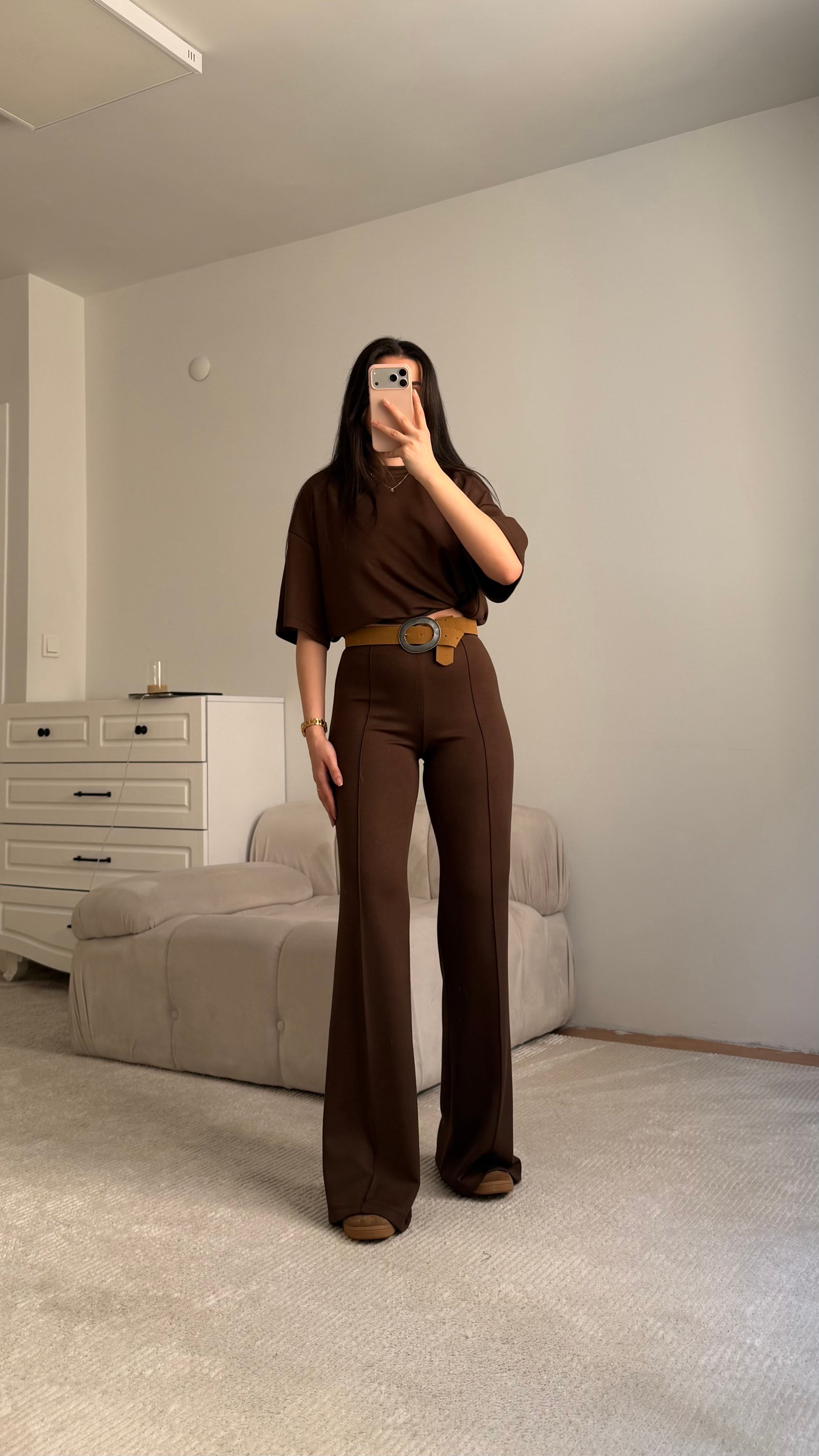 Mng Kahve Oversize İkili Takım
