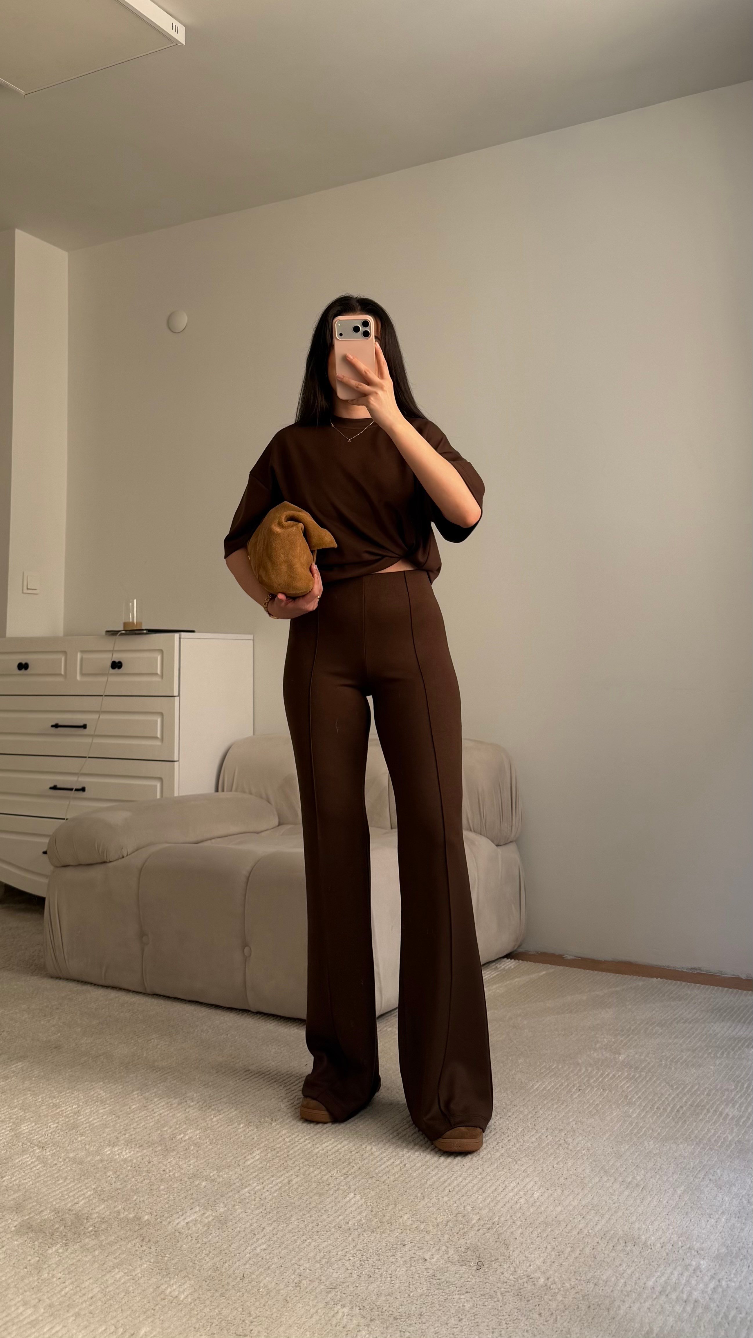 Mng Kahve Oversize İkili Takım