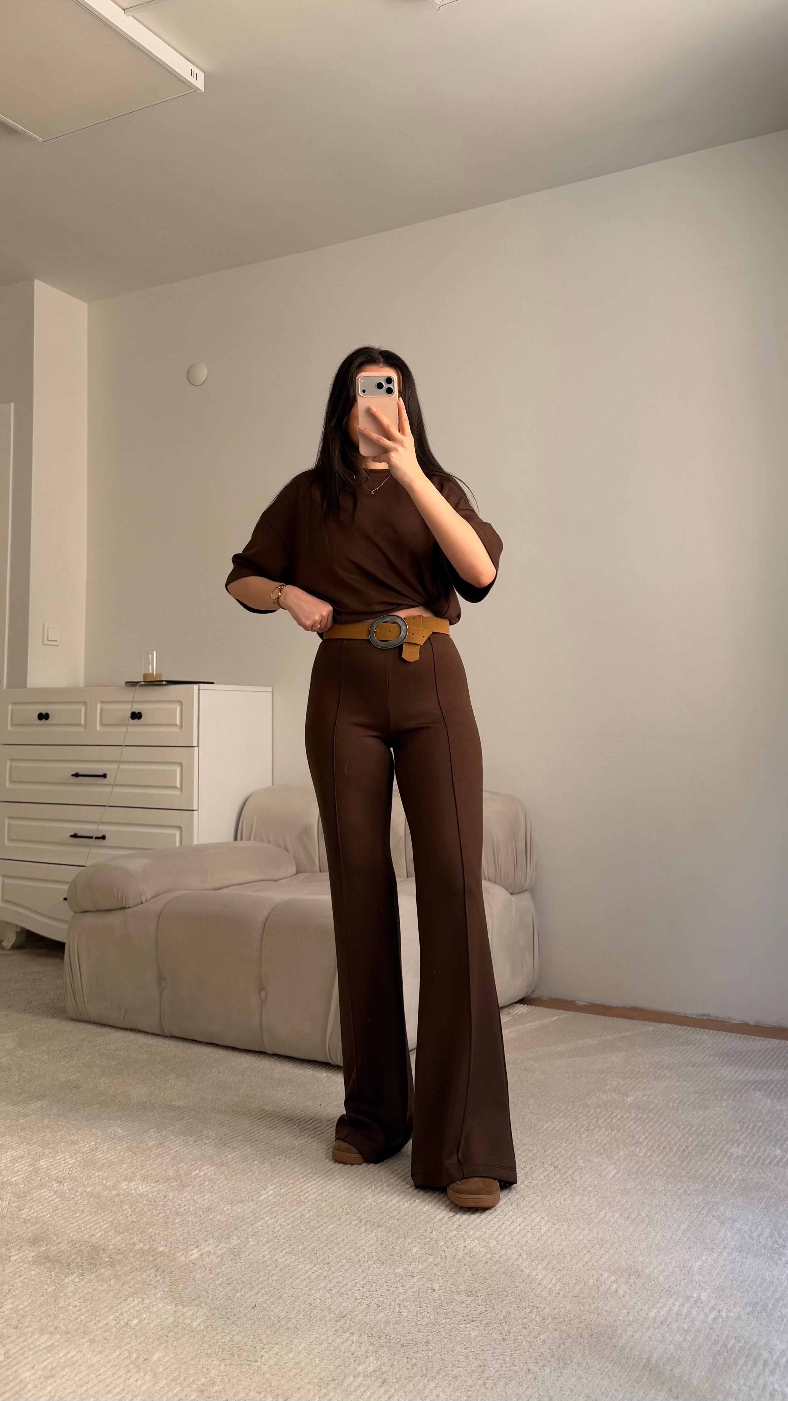 Mng Kahve Oversize İkili Takım