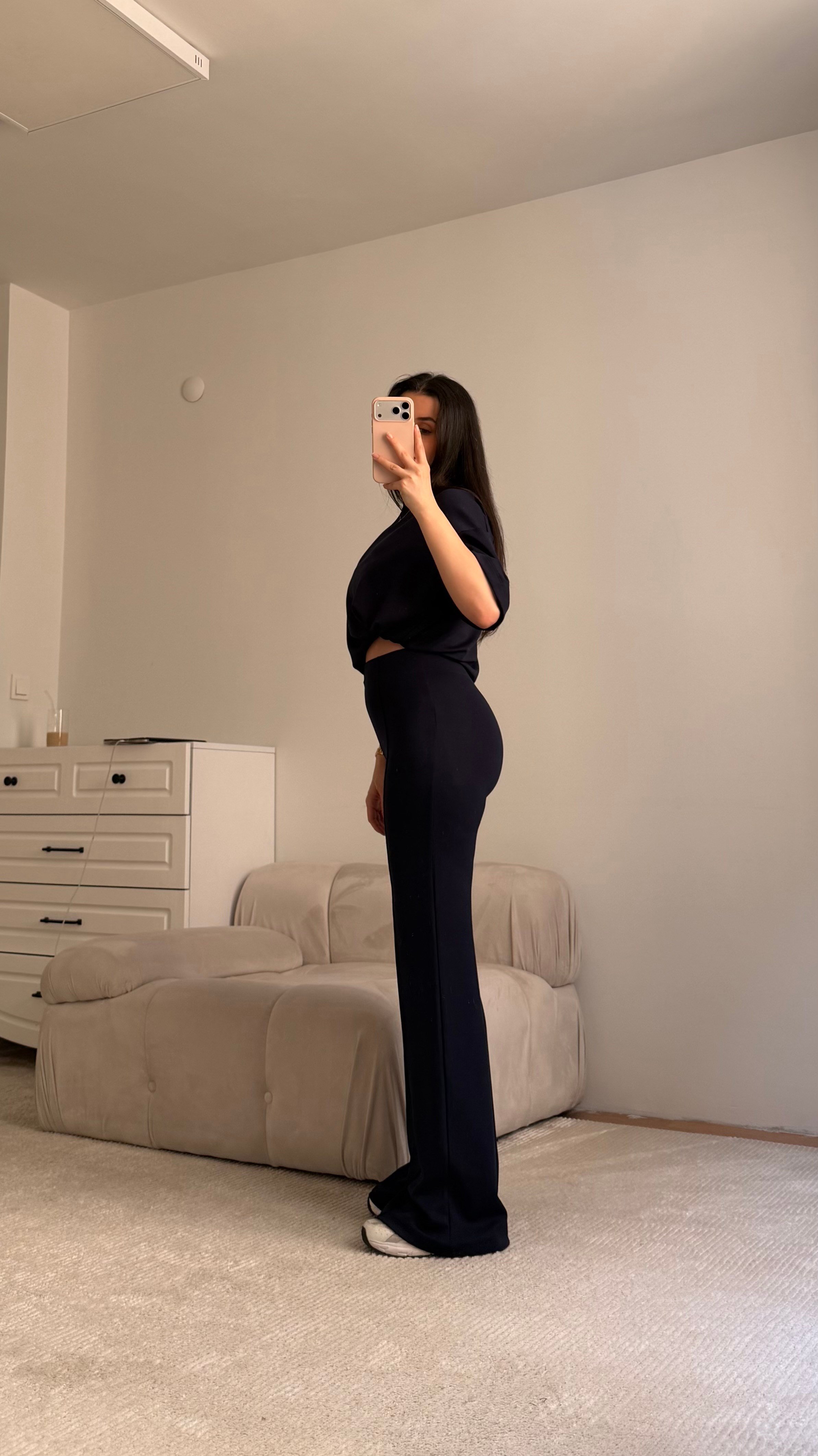 Mng Lacivert Oversize İkili Takım