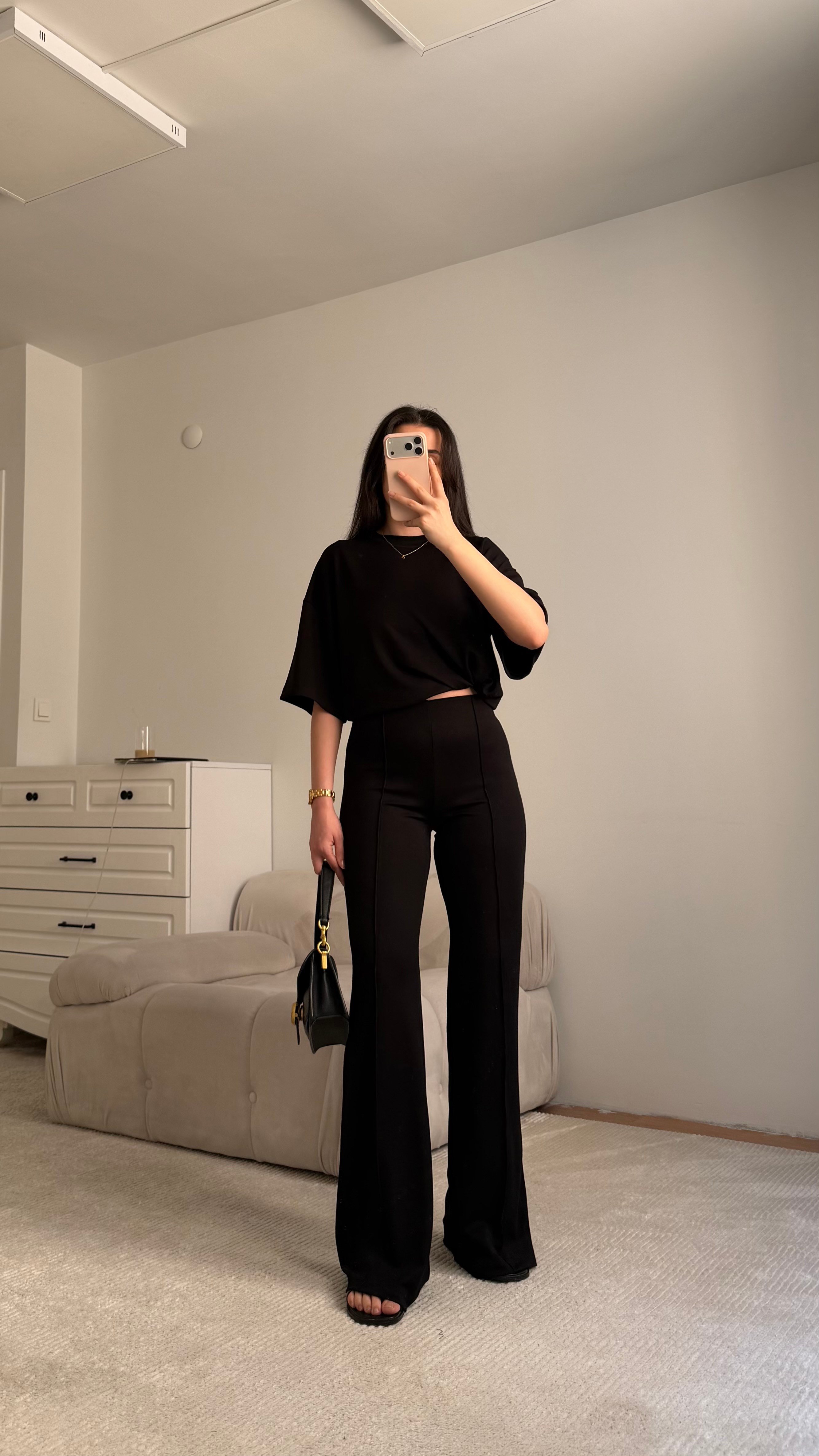 Mng Siyah Oversize İkili Takım