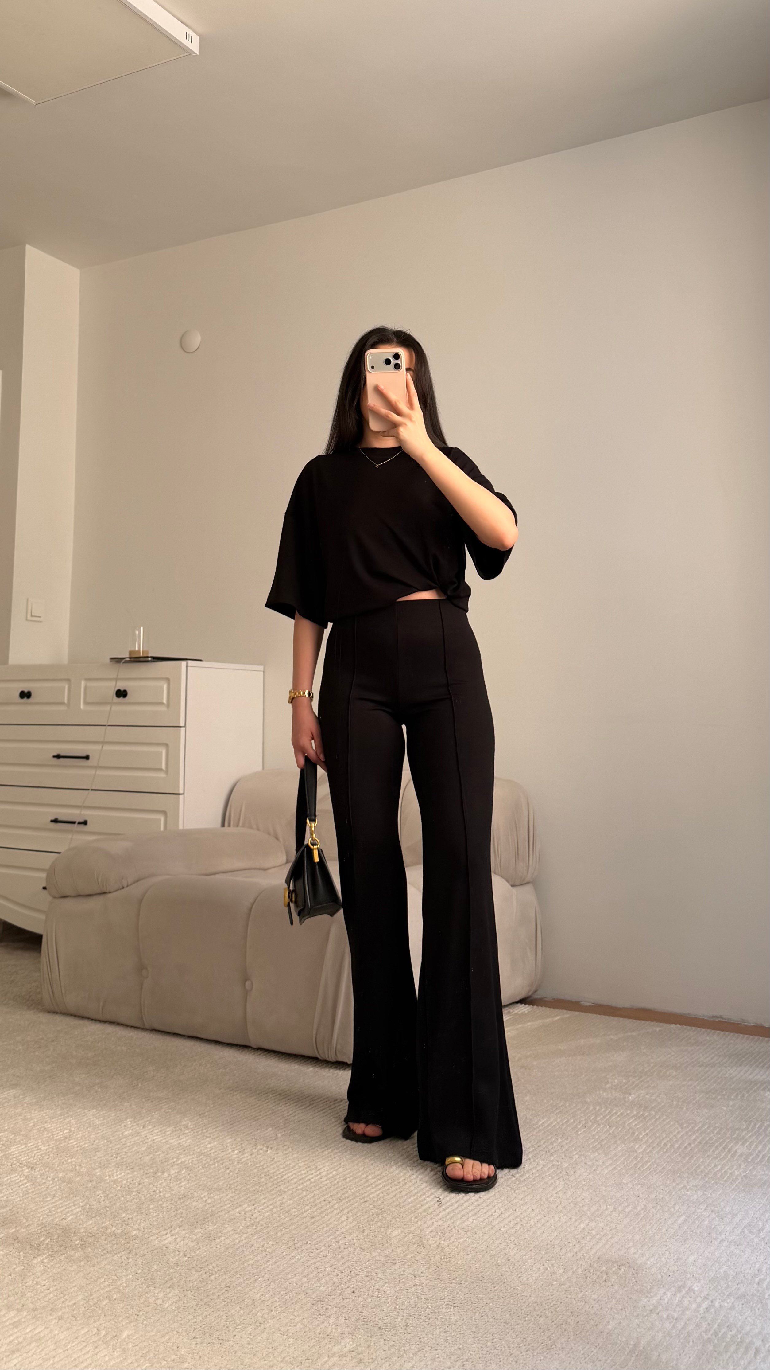 Mng Siyah Oversize İkili Takım