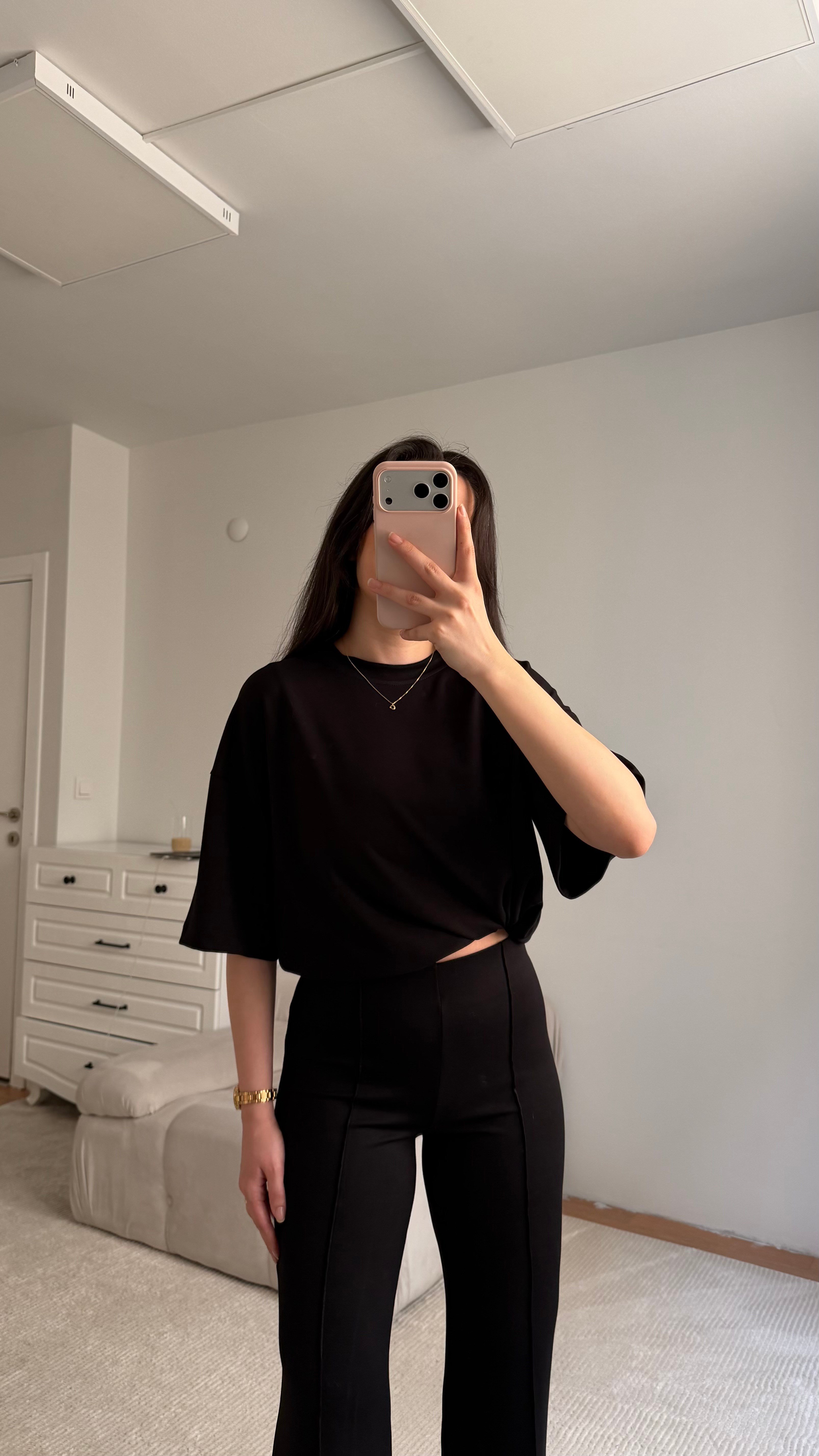 Mng Siyah Oversize İkili Takım