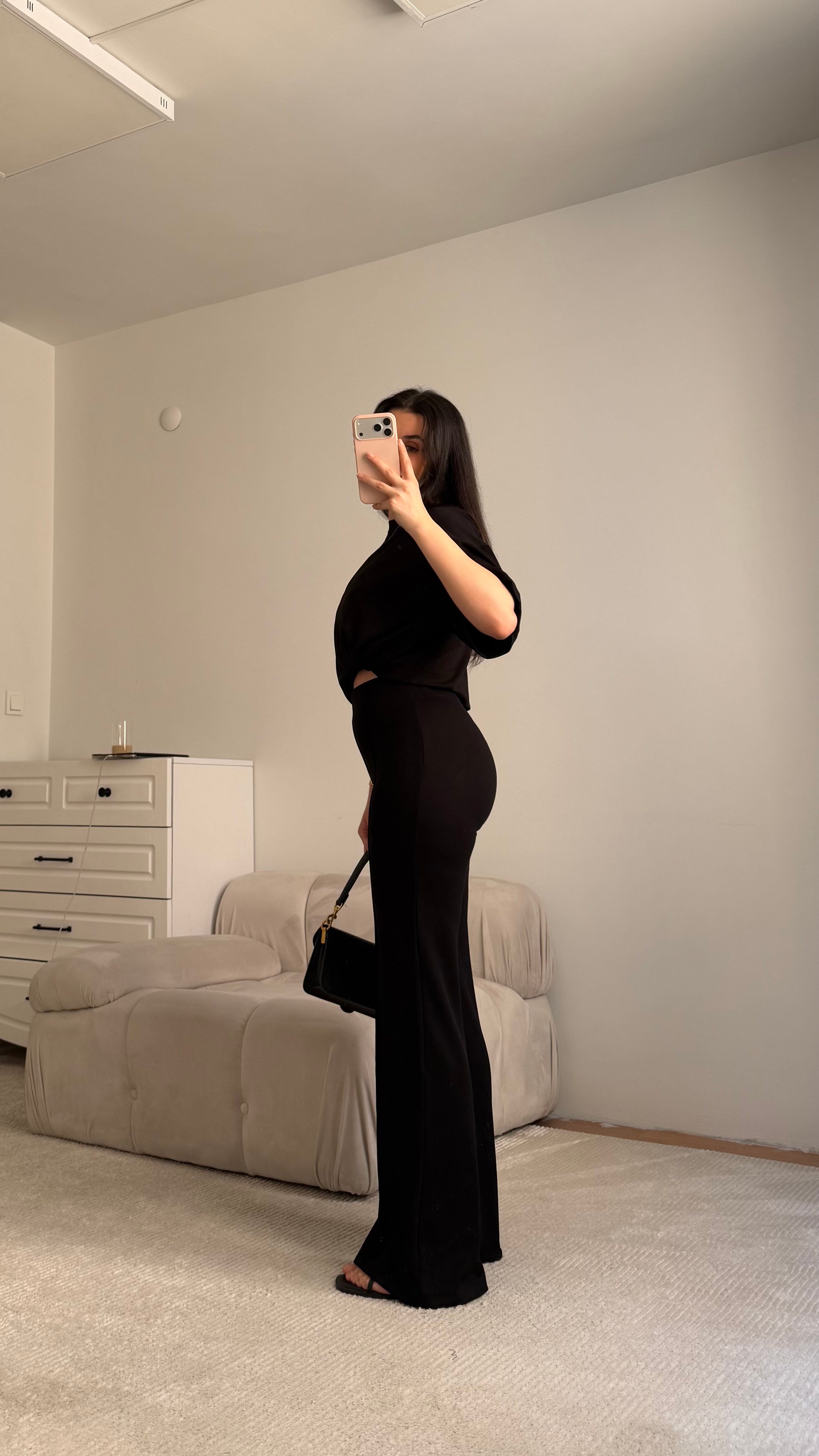 Mng Siyah Oversize İkili Takım