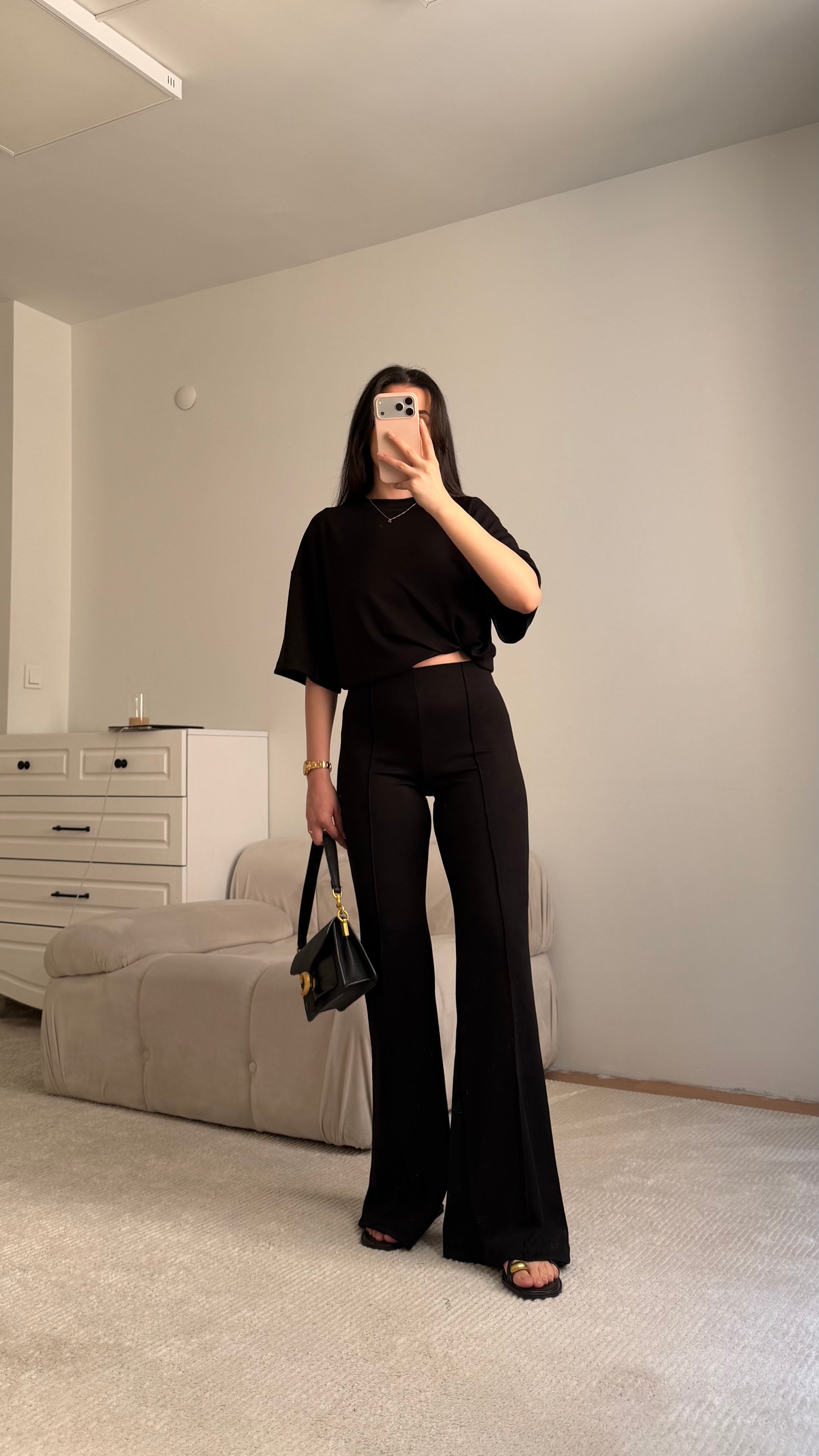 Mng Siyah Oversize İkili Takım