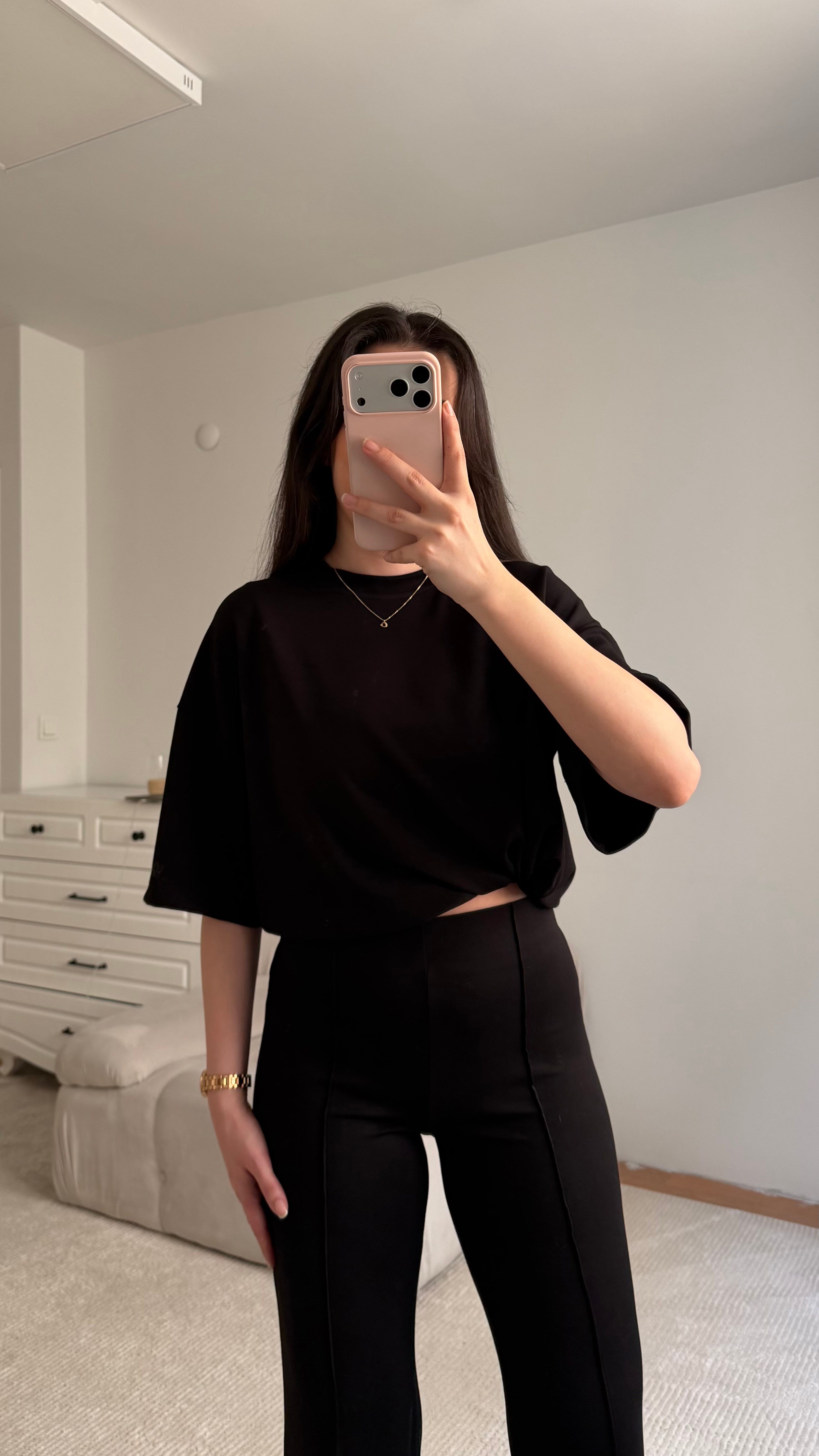 Mng Siyah Oversize İkili Takım