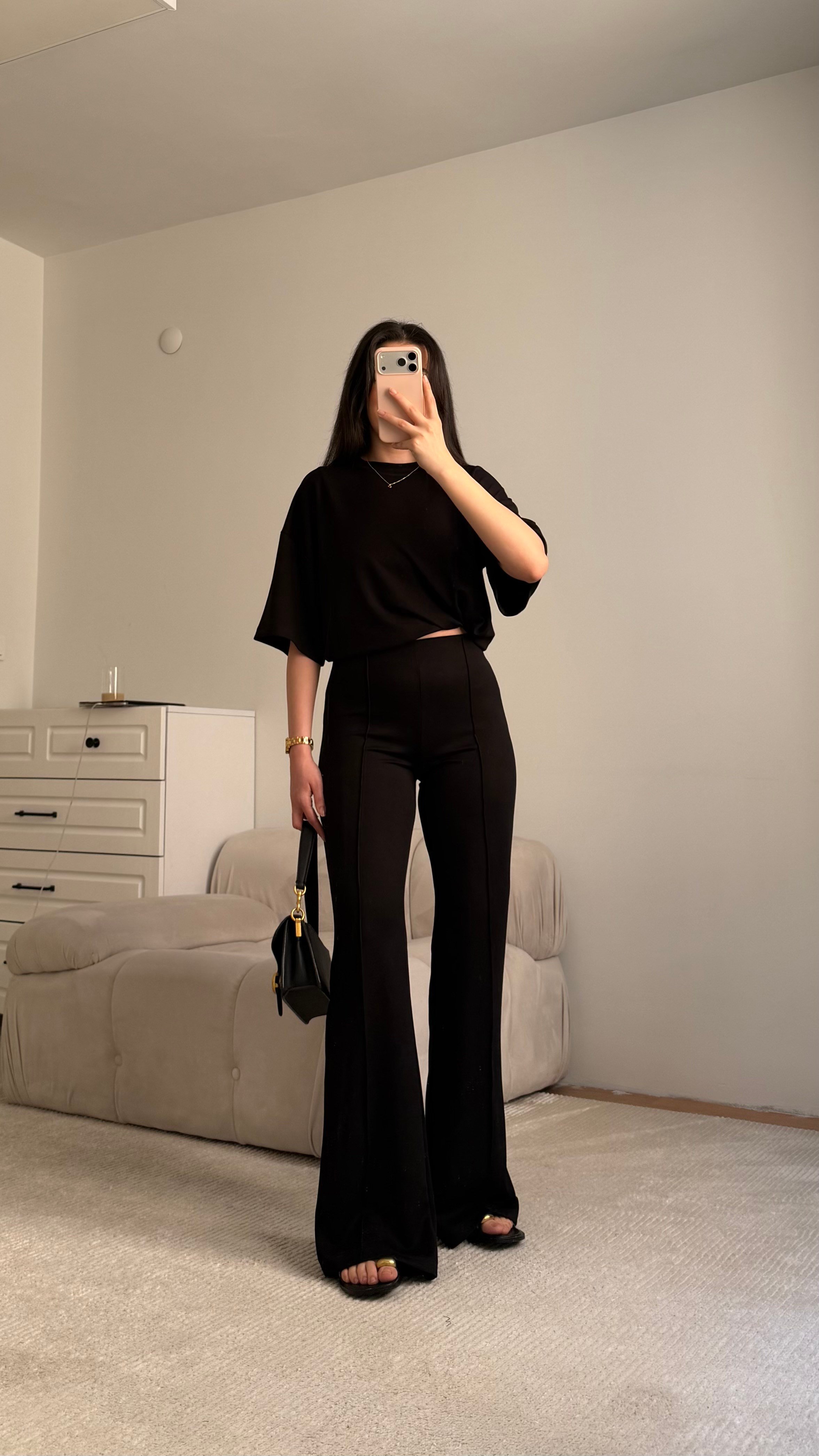 Mng Siyah Oversize İkili Takım