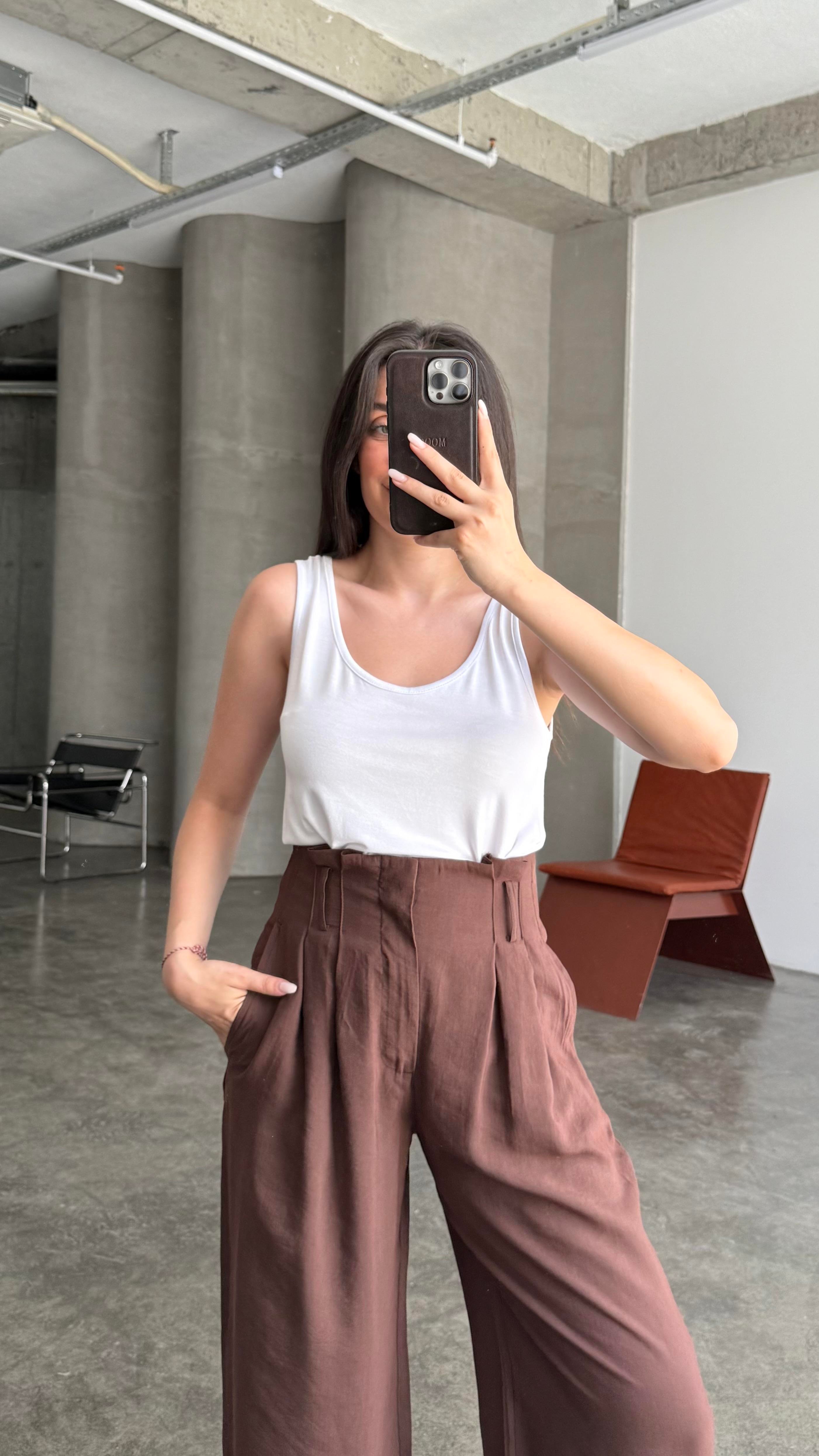 Modal Beyaz Basic Askılı Atlet