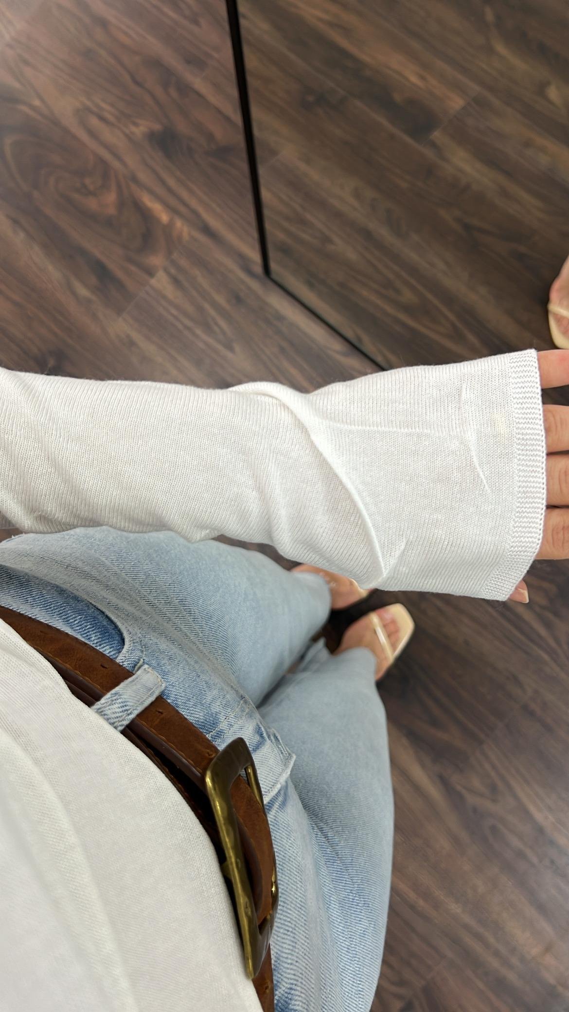 Nero Madonna Yaka Viskon Örme Triko