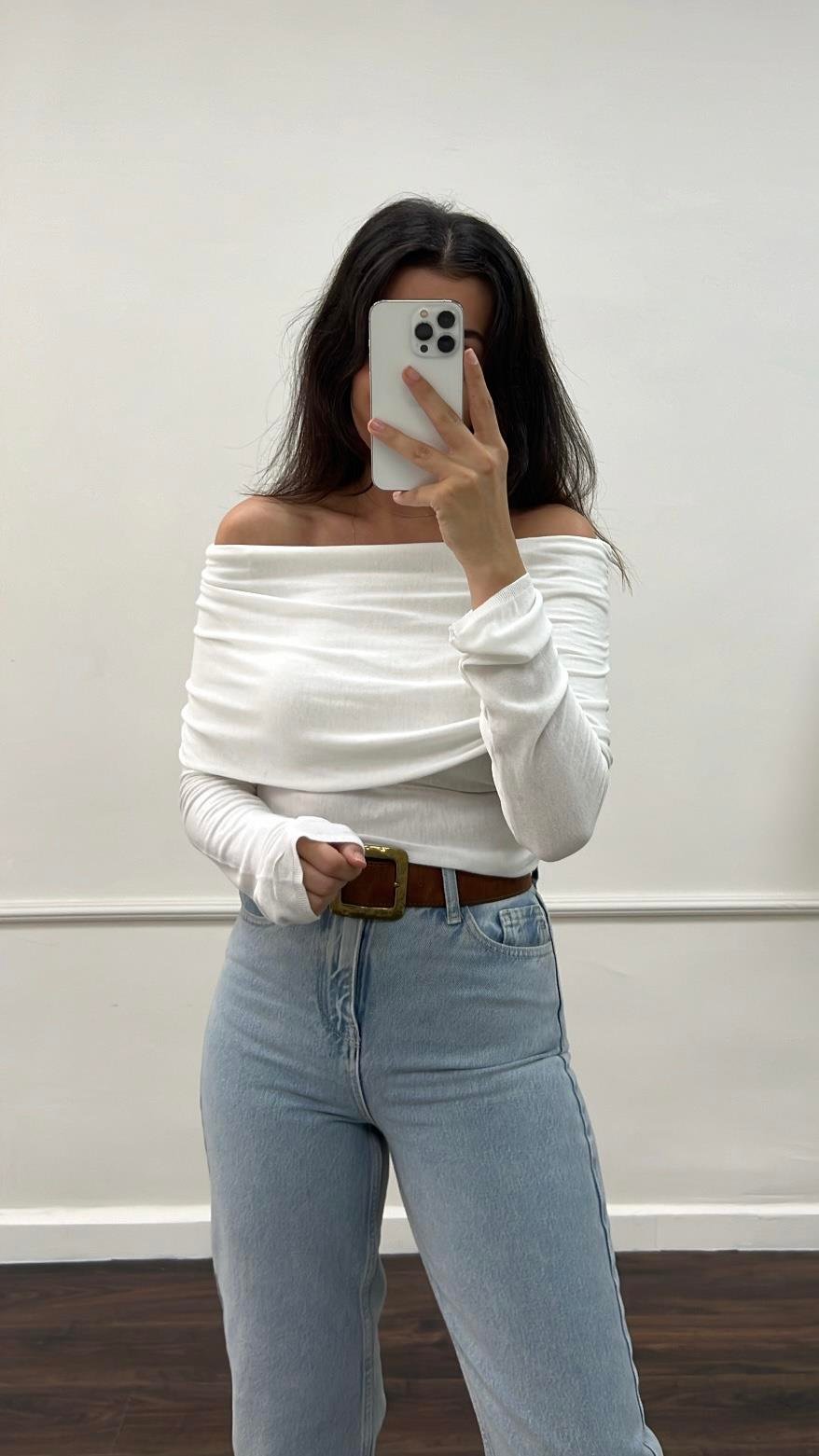 Nero Madonna Yaka Viskon Örme Triko