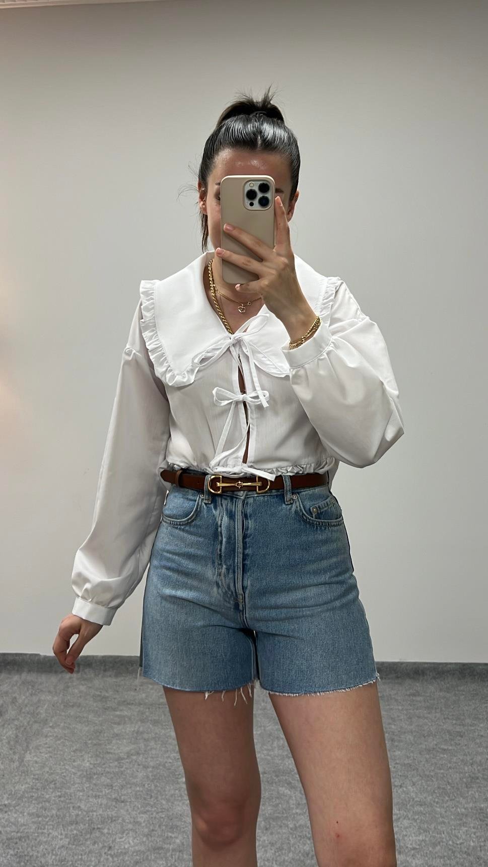 OTHER MAVİ DENİM ŞORT