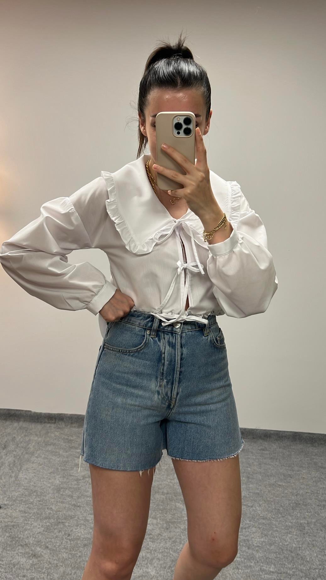 OTHER MAVİ DENİM ŞORT